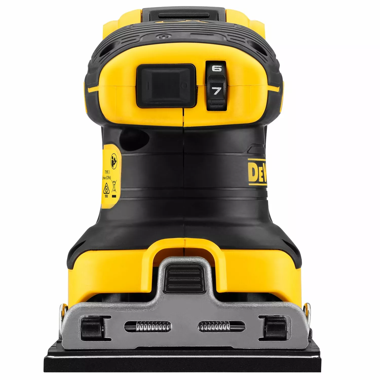 DeWALT DCW200NT 18V Li-ion XR accu vlakschuurmachine body in TSTAK - 140 x 115mm - koolborstelloos-image