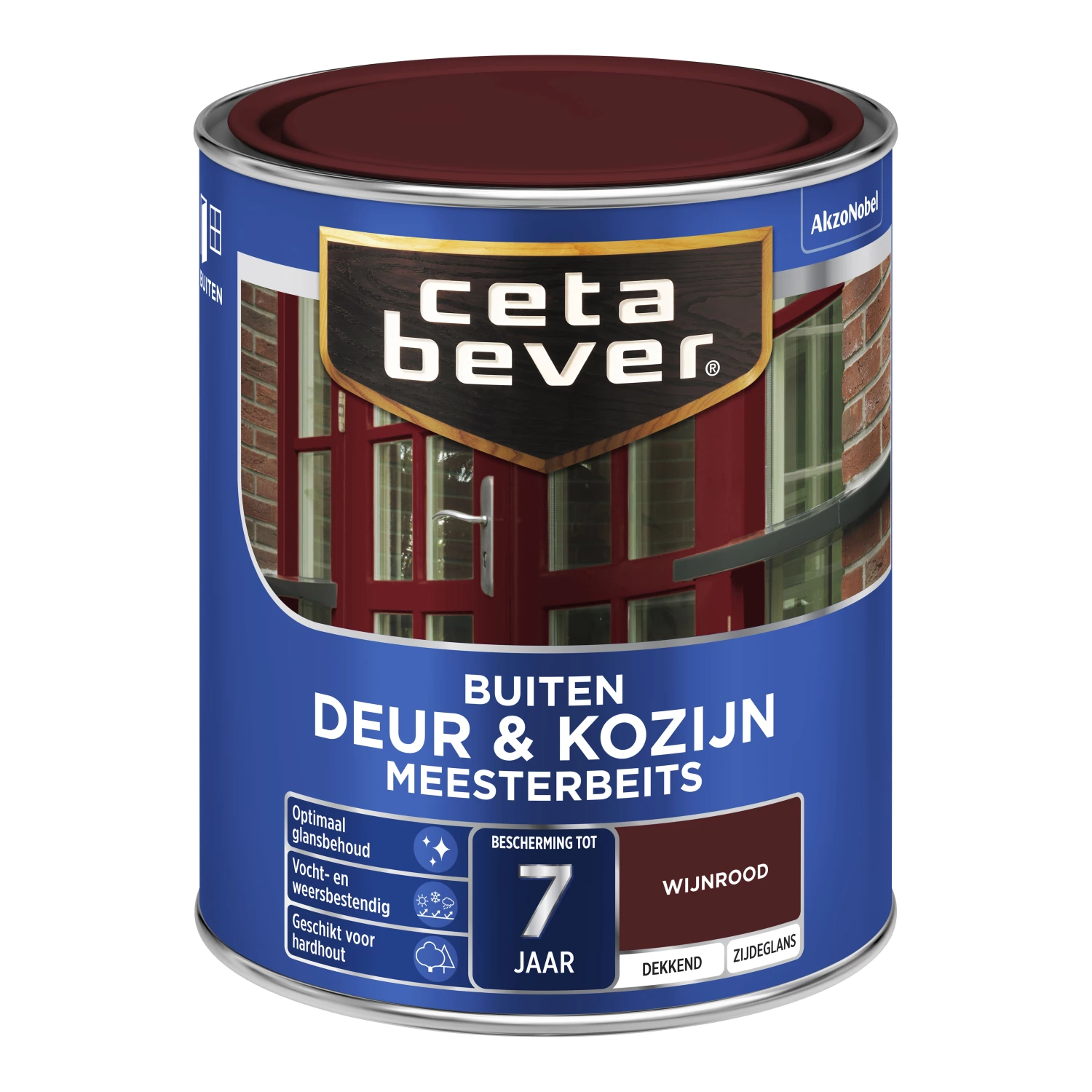 Cetabever Meesterbeits Deur En Kozijn Dekkend - Wijnrood - 750ml-image