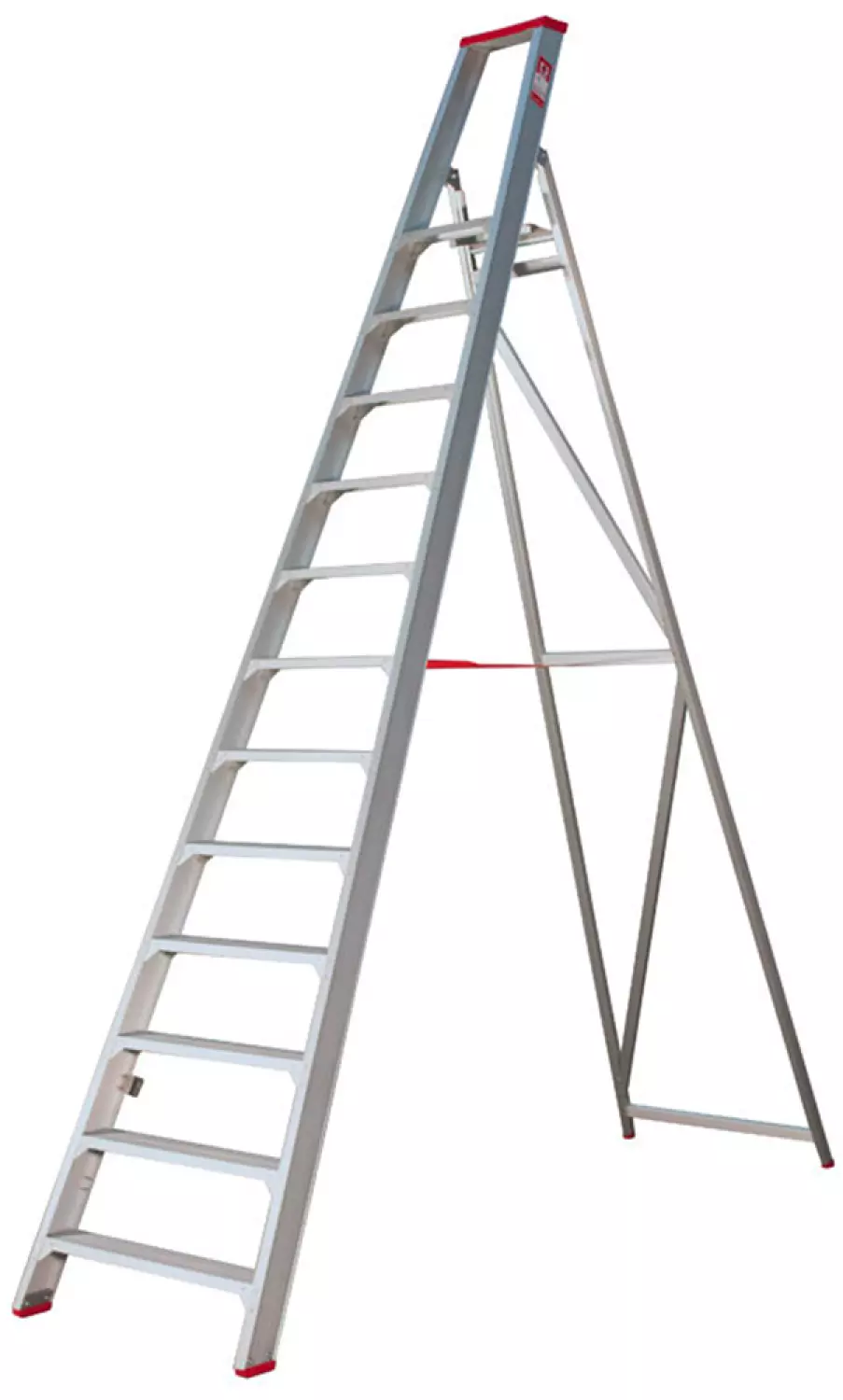 Little Jumbo 4741000112 SuperPRO Trap - Enkel - Aluminium - 12 treden - max. werkhoogte 2.95 m.-image