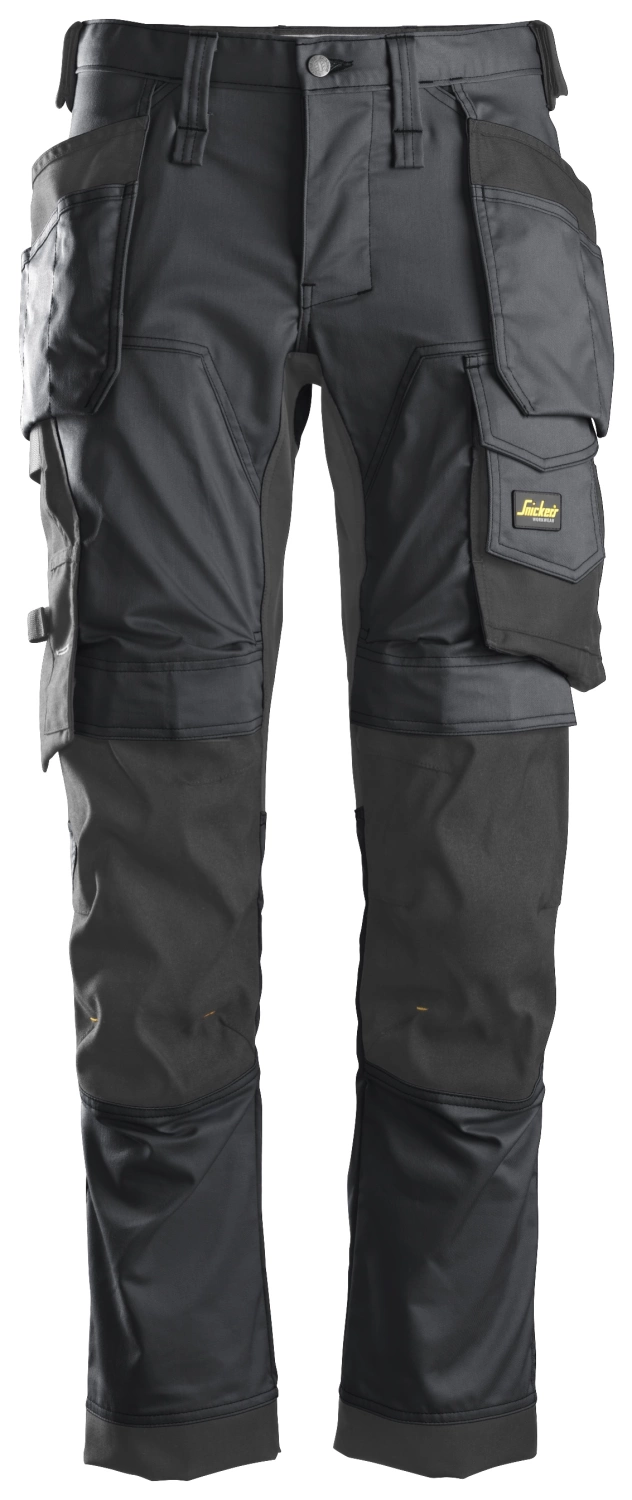 Snickers 6241 AllroundWork Stretch Werkbroek met Holsterzakken - Staal Grijs - Maat 052-image