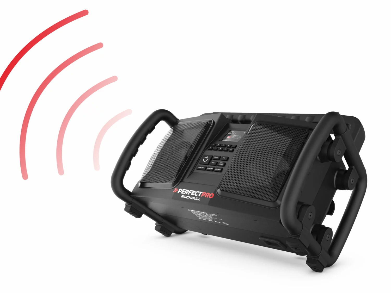 PerfectPro RB2 Rockbull Bouwradio - FM RDS / DAB+ - AUX-in - bluetooth - werkt op netstroom en batterij-image