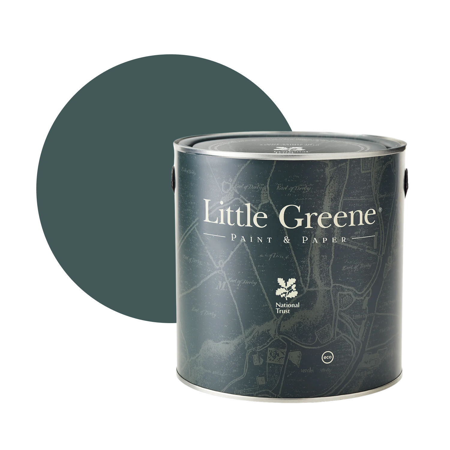 Little Greene Tom's Oil Eggshell - Harley Green No. 312 - 1L-image