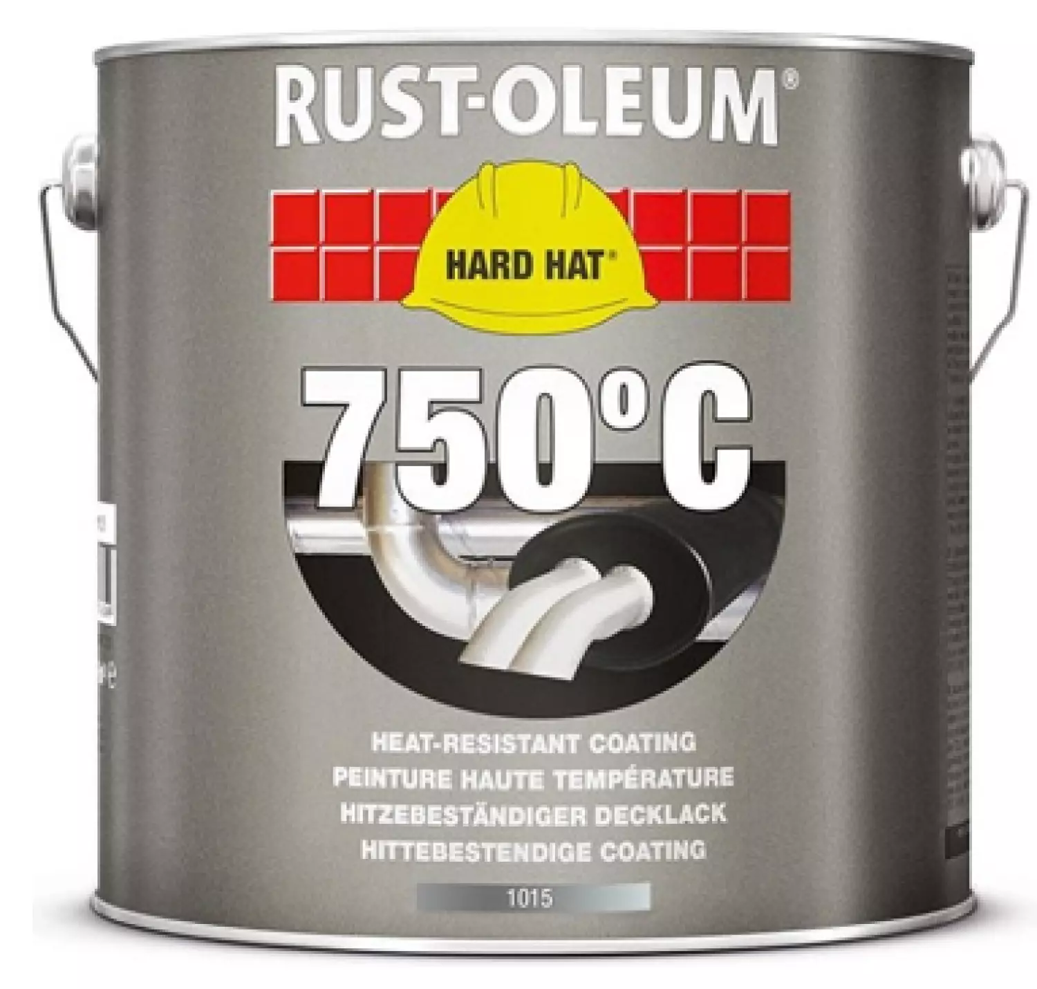 Rust-Oleum Hard Hat Hittebestendige Lak - aluminium - 2,5L-image