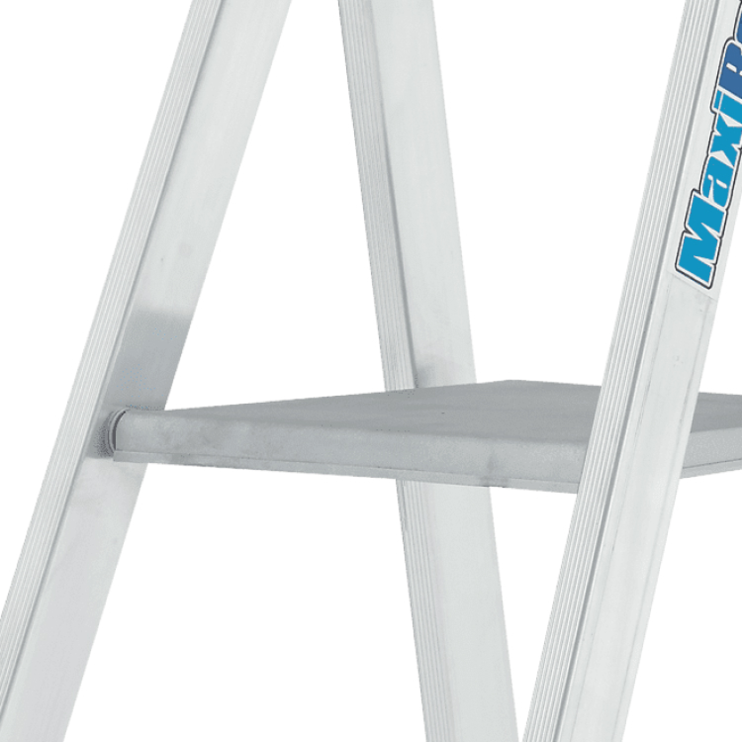 Little Jumbo 1223750104 Maxibat 2375 Trap - Enkel - Aluminium - 1 x 4 treden - max. werkhoogte 2,89m-image