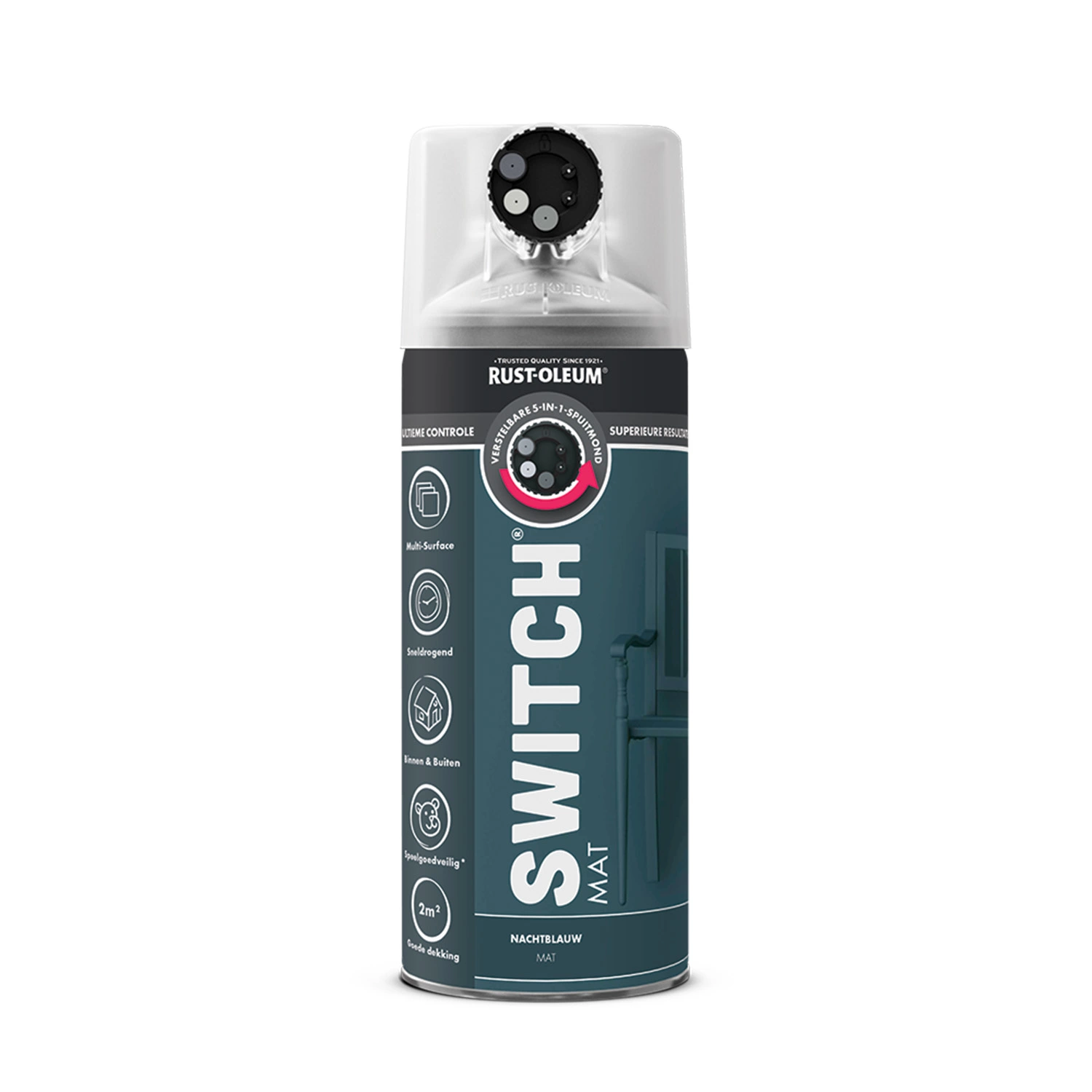 Rust-Oleum Switch Spuitlak - Mat Nachtblauw - 400ml-image