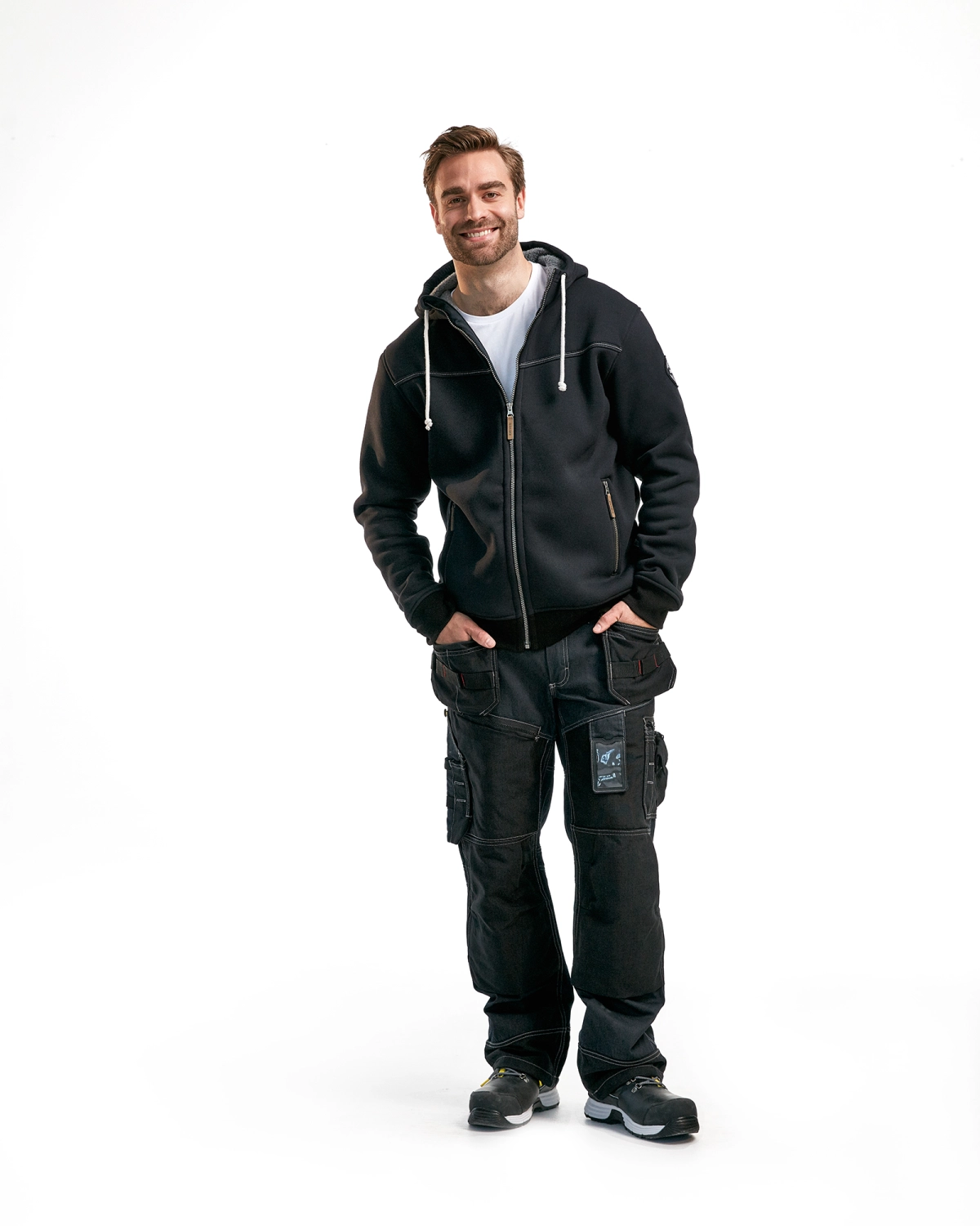 Blåkläder 4933 Hoodie met warme voering - zwart - L-image