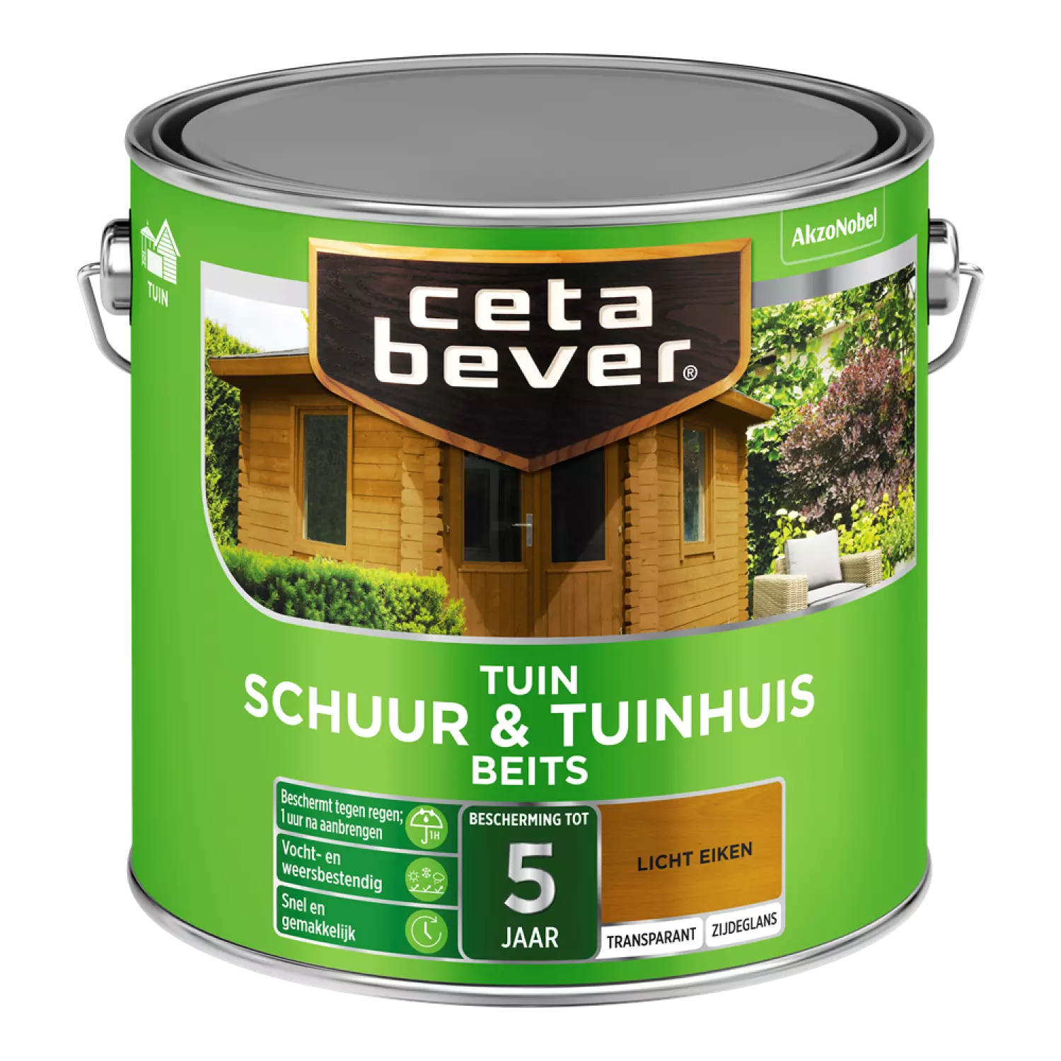 Cetabever Schuur & Tuinhuis Beits Transparant - Licht Eiken - 2,5L-image