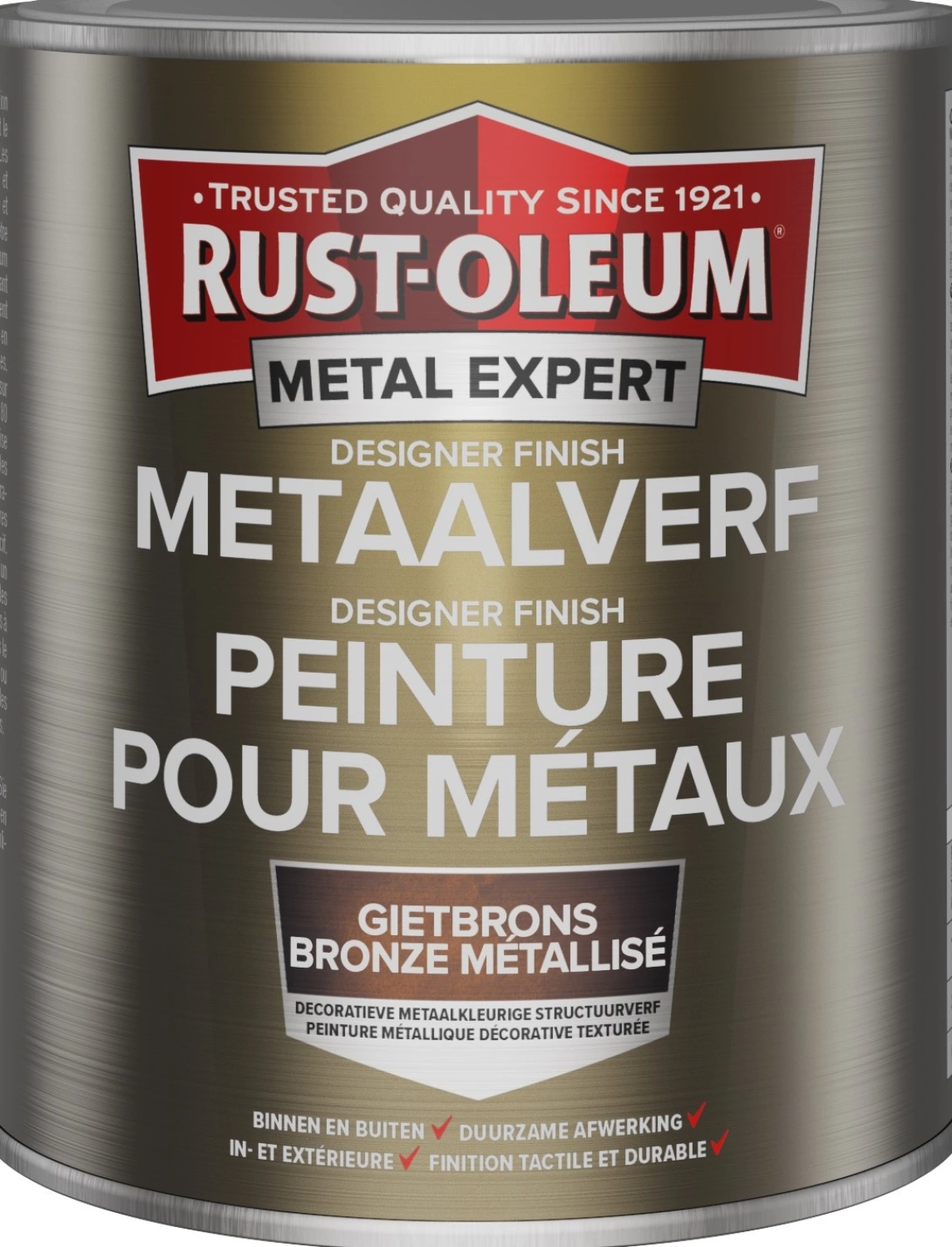 Rust-Oleum Designer Finish - gietbrons - 0,75L-image