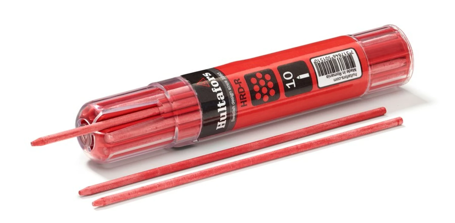 Hultafors HRD-R Markeerpotlood navulling (10 st) - Rood-image