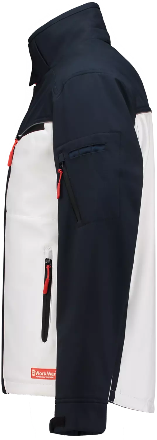Workman 2511 Softshell Jacket Winter - Wit / Navy - M-image