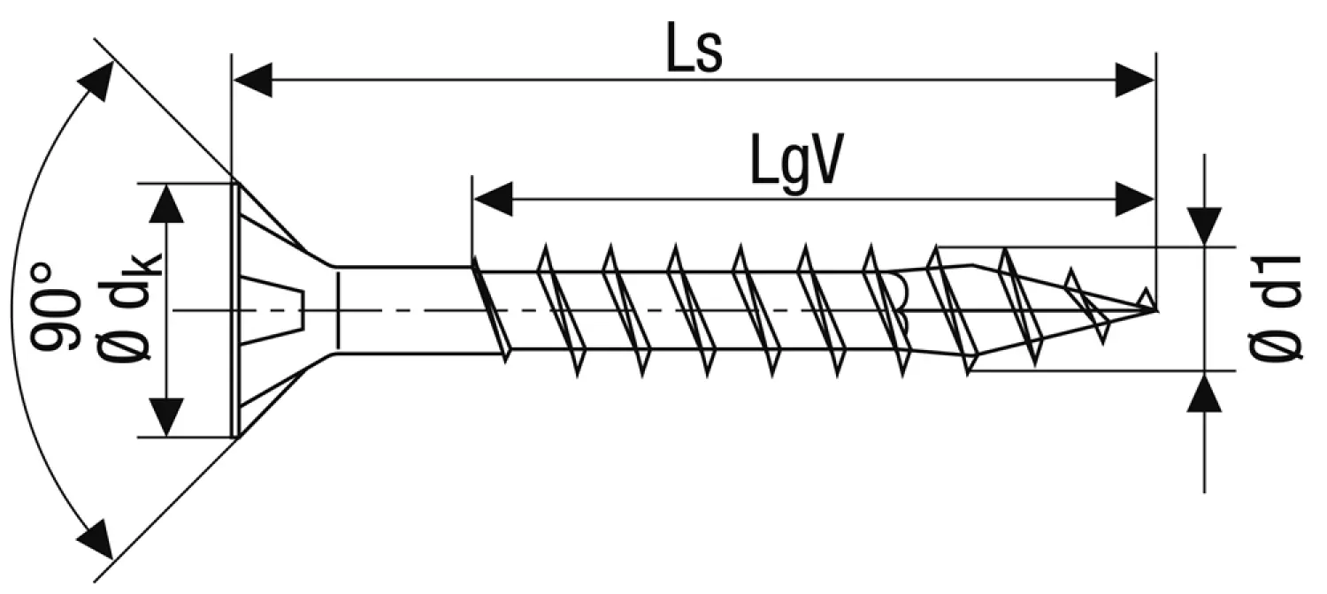 SPAX Universele schroeven verzonken kop - voldraad - Z2 - 5.0x80 mm (100st)-image
