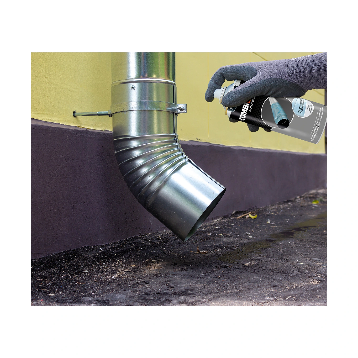 Rust-Oleum Combicolor Hecht Primer Spuitbus - Blauw Transparant - 0,4L
