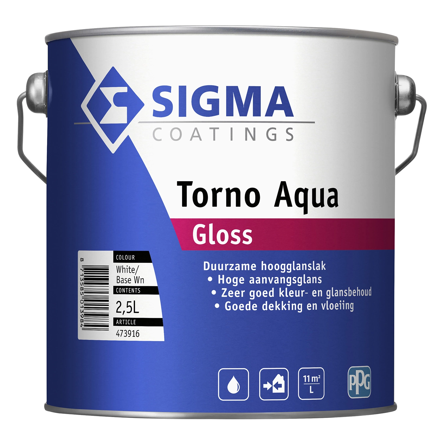 Sigma Torno Aqua Gloss - Op kleur gemengd 2,5L-image