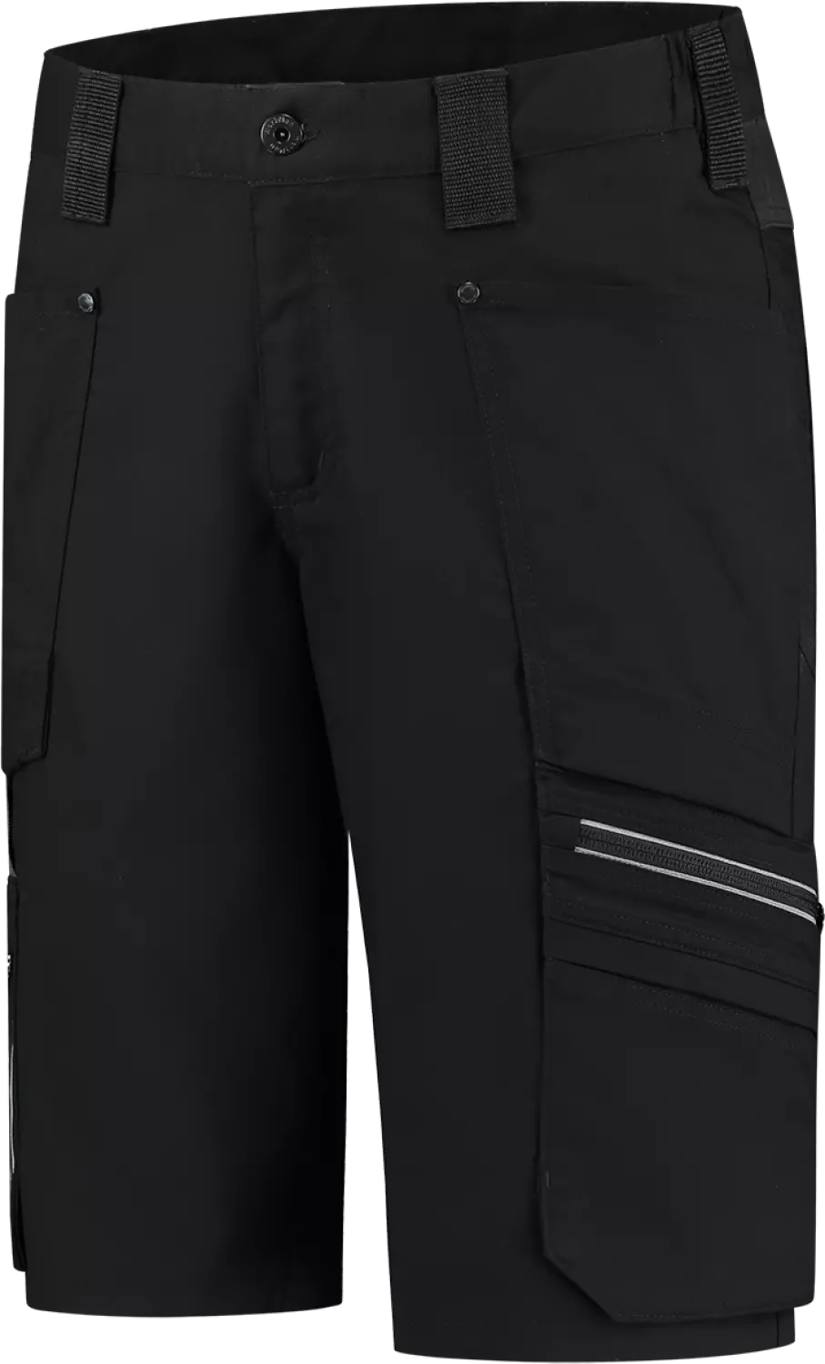 Workman 9063 STRETCH Bermuda Werkbroek P2S - Zwart - Maat 46 (32/32)-image