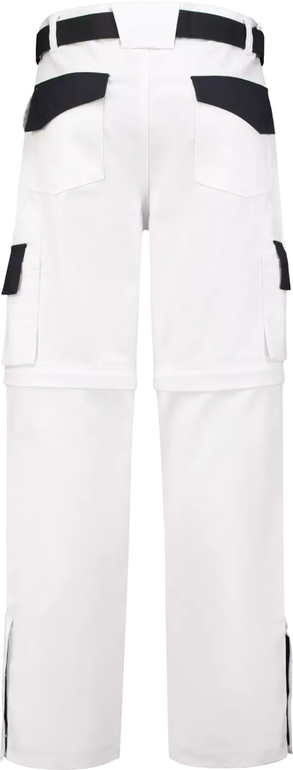 Workman 1004 Classic Worker ZIP OFF Werkbroek - Wit / Navy - Maat 54 (38/34)-image