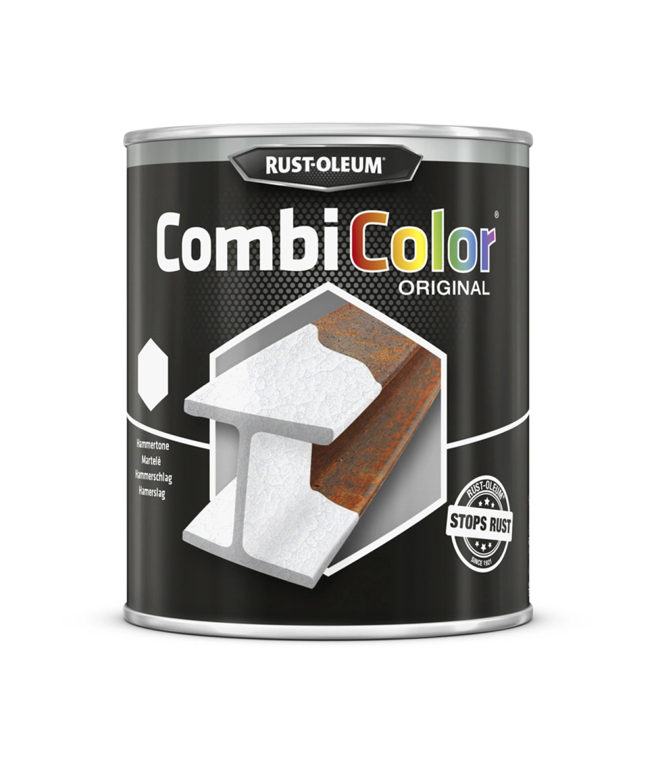 Rust-Oleum Combicolor Hamerslag - wit - 0,25L-image