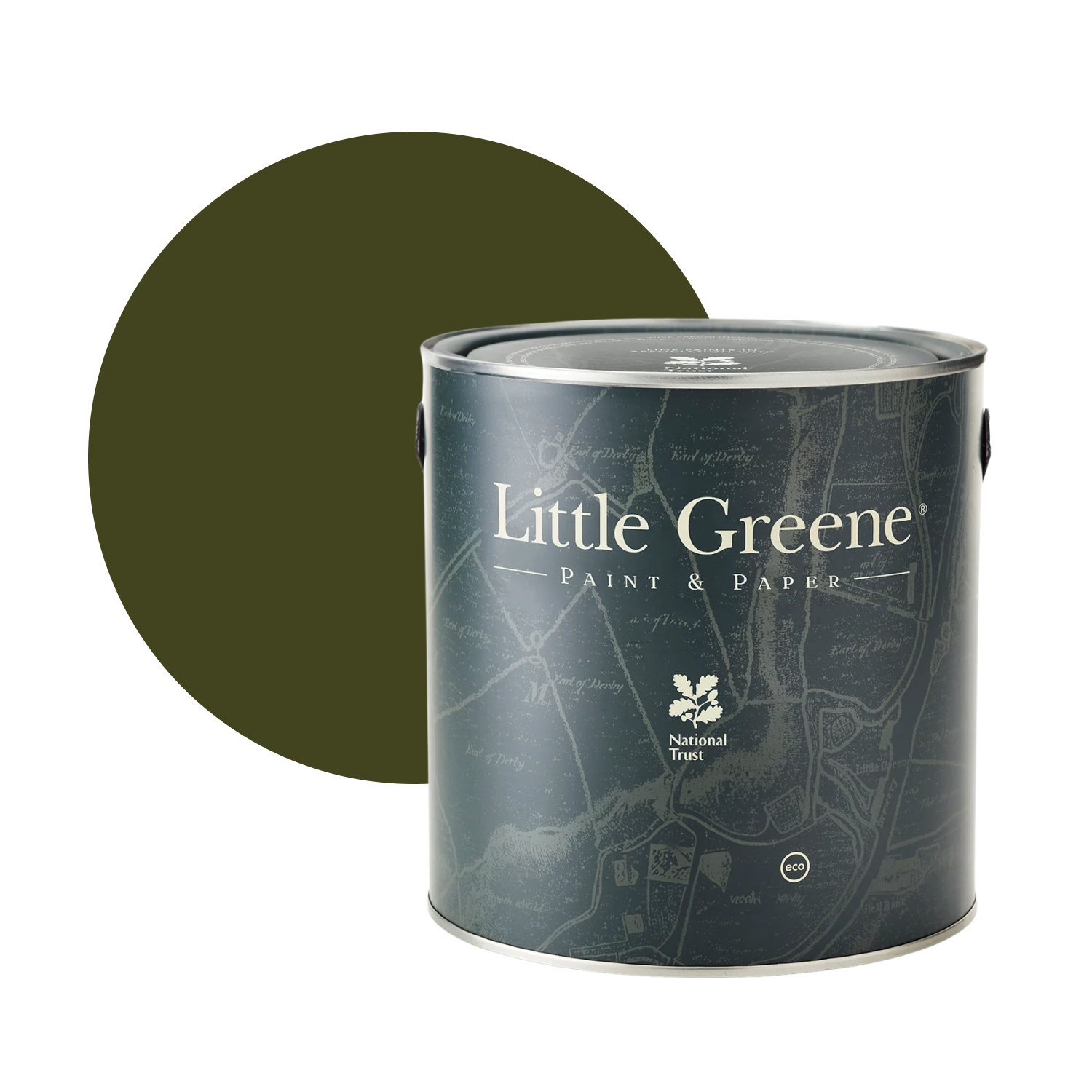 Little Greene Intelligent Gloss - Olive Colour No. 72 - 2,5L-image