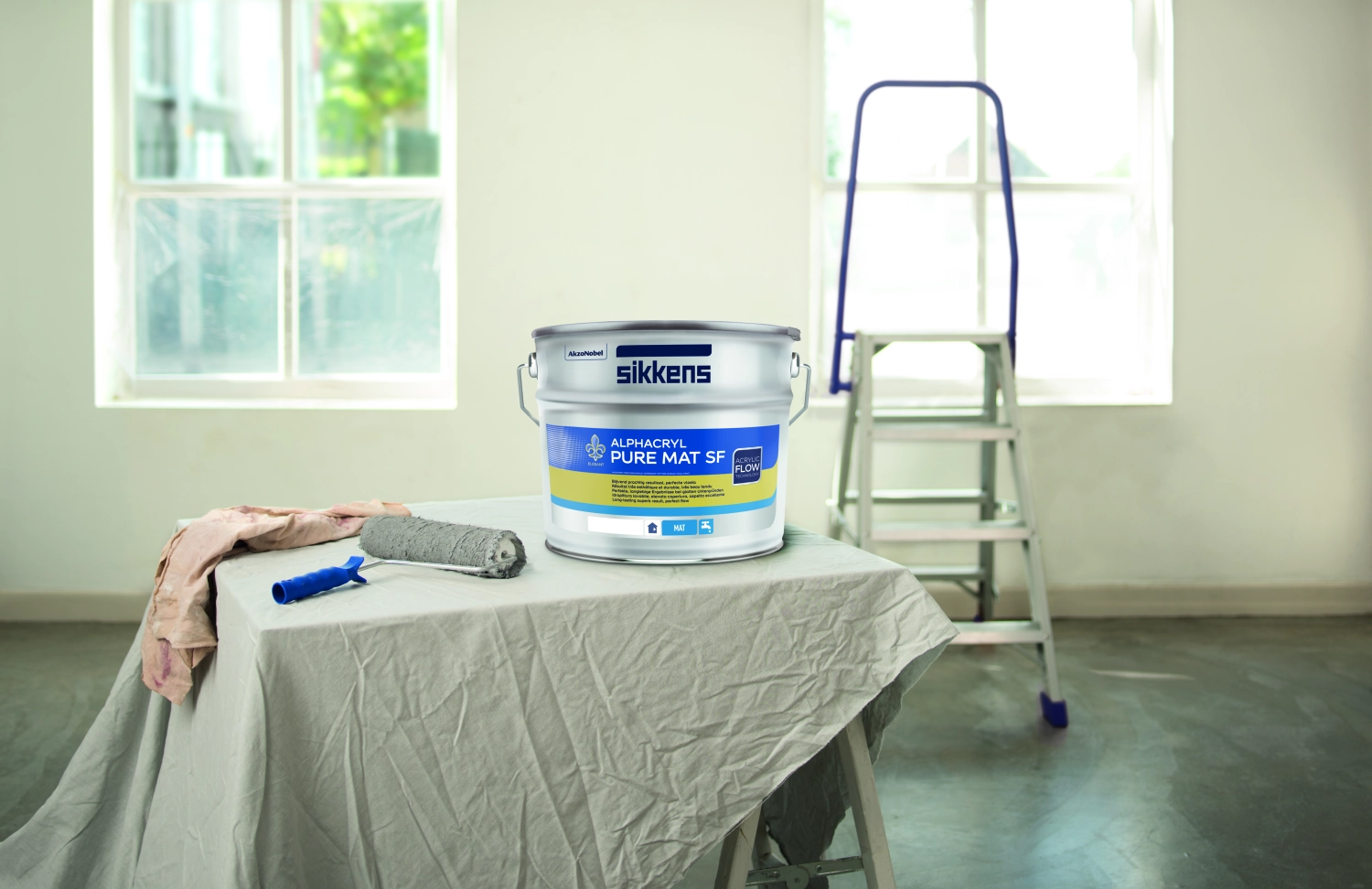 Sikkens Alphacryl Pure Mat SF - op kleur gemengd - 1L - muurverf-image