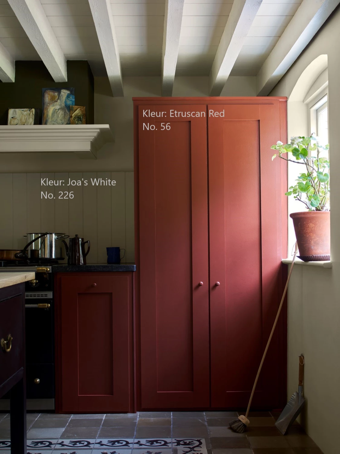 Farrow & Ball Flat Eggshell Etruscan Red No.56 - 750ml-image