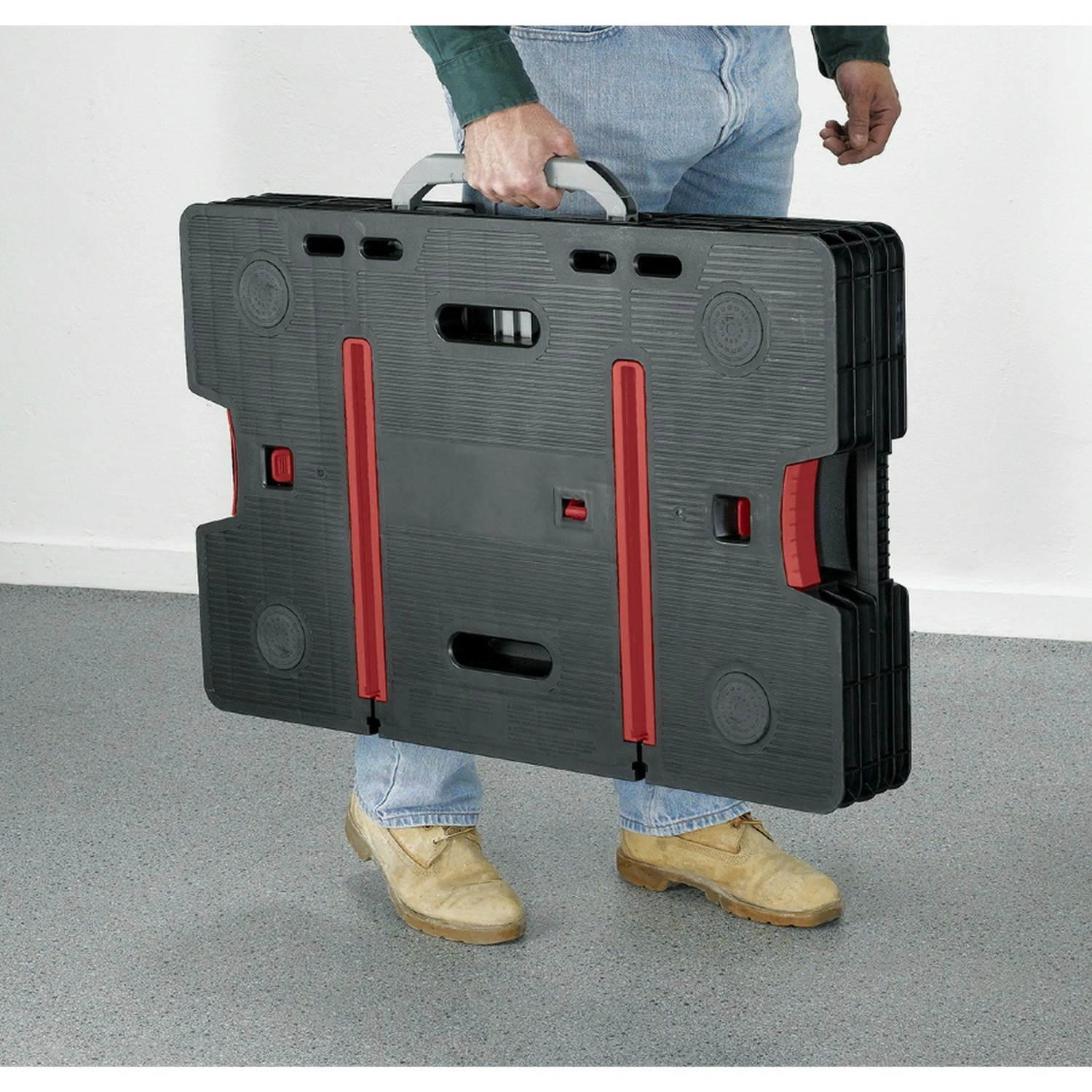 Keter 237005 Inklapbare werkbank - Zwart/Rood - draagcapaciteit 450 kg