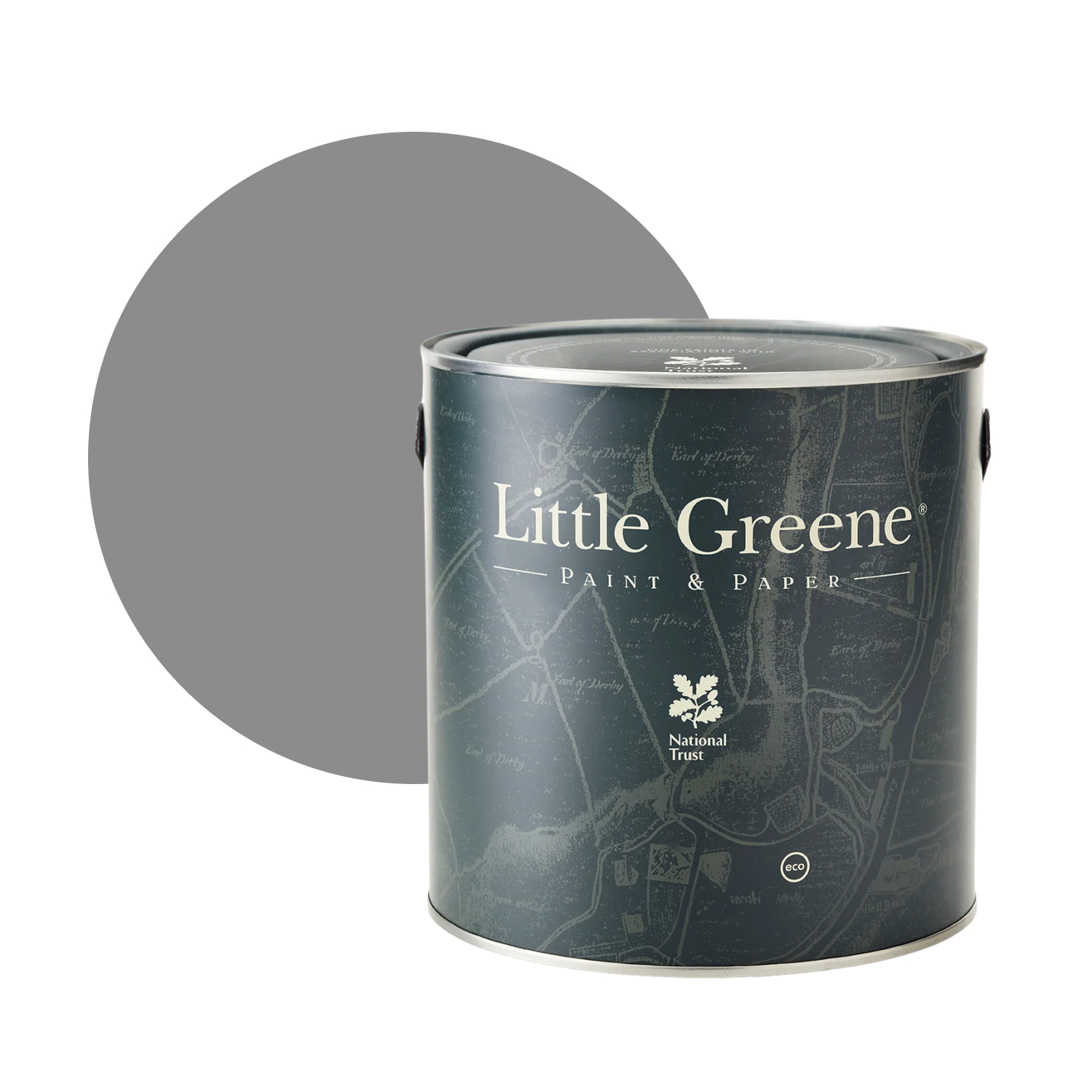 Little Greene Interior Oil Eggshell - Mid Lead Colour No. 114 - 1L-image