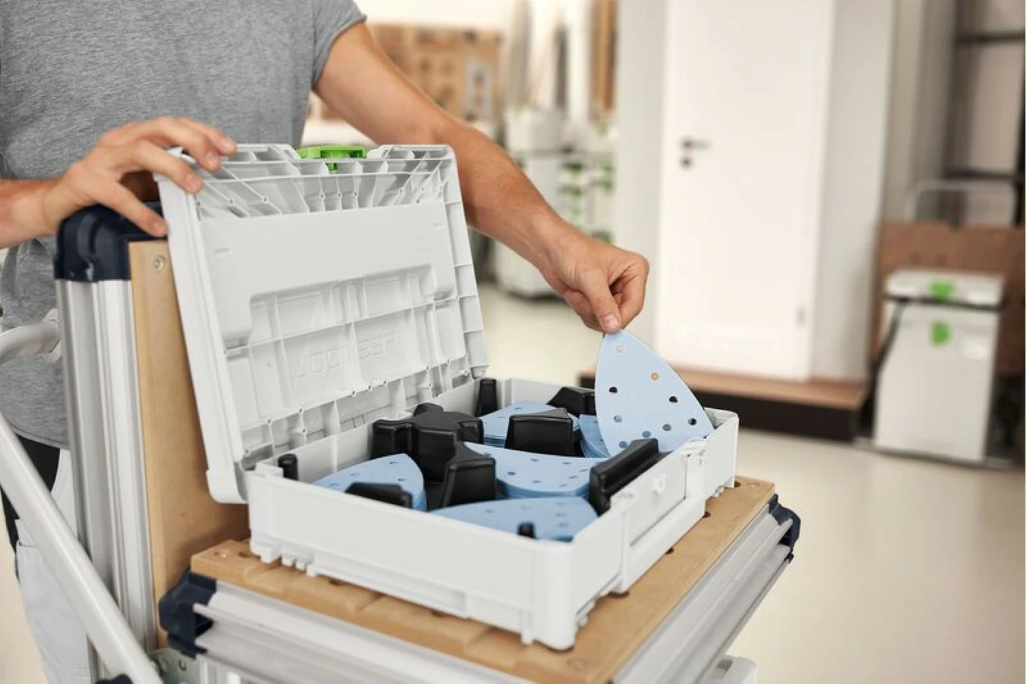 Festool 578195 Schuurbladen SYS-STF DELTA GR-Set in systainer