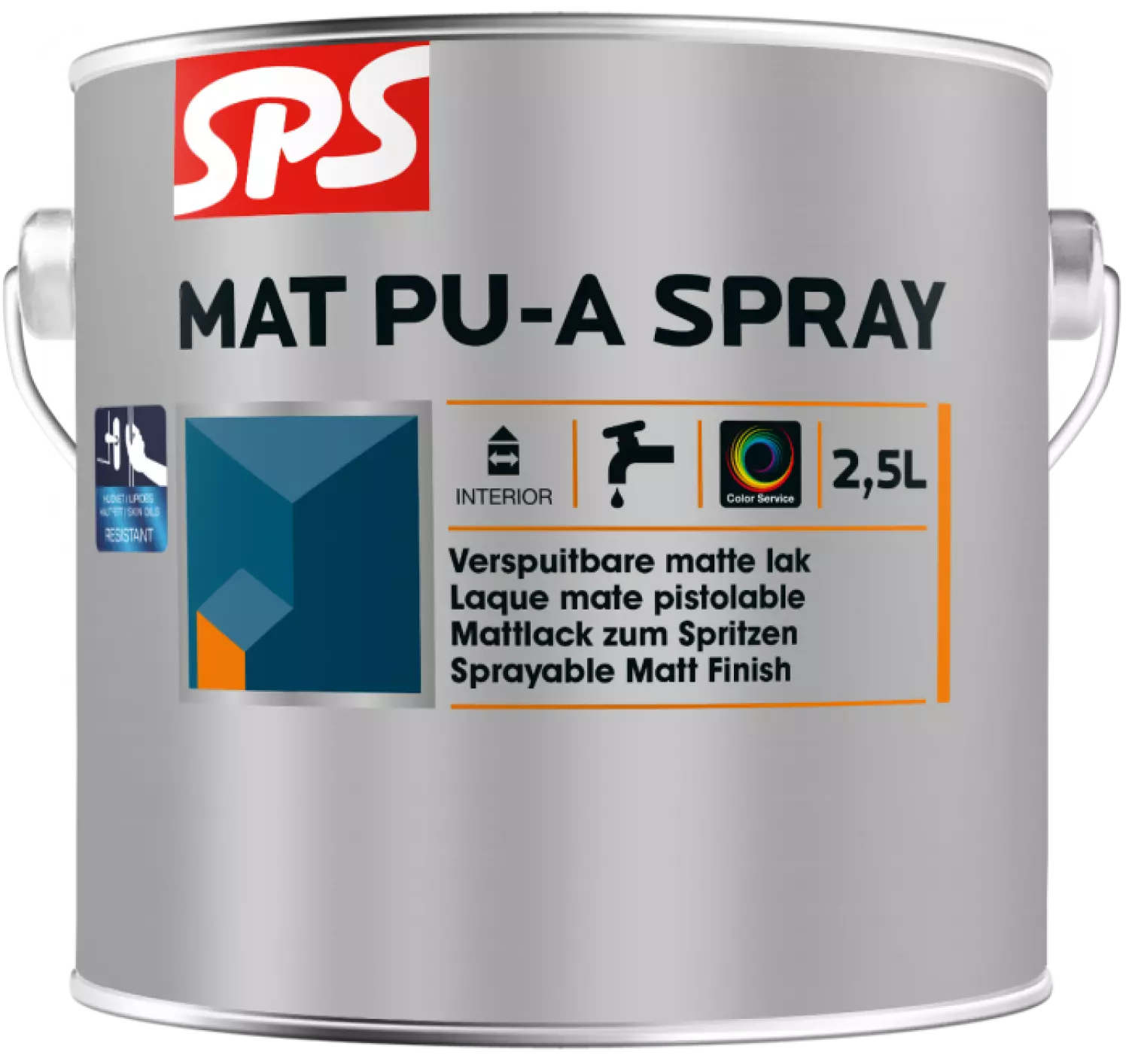 SPS Mat Pu-A Spray - op kleur gemengd - 2,5L-image