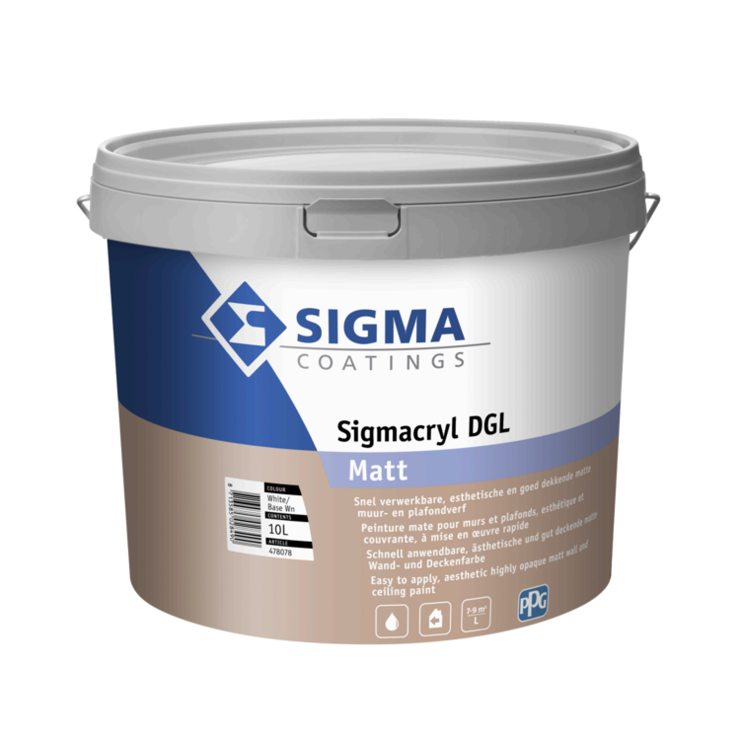 Sigmacryl DGL Matt - op kleur gemengd - 10L-image