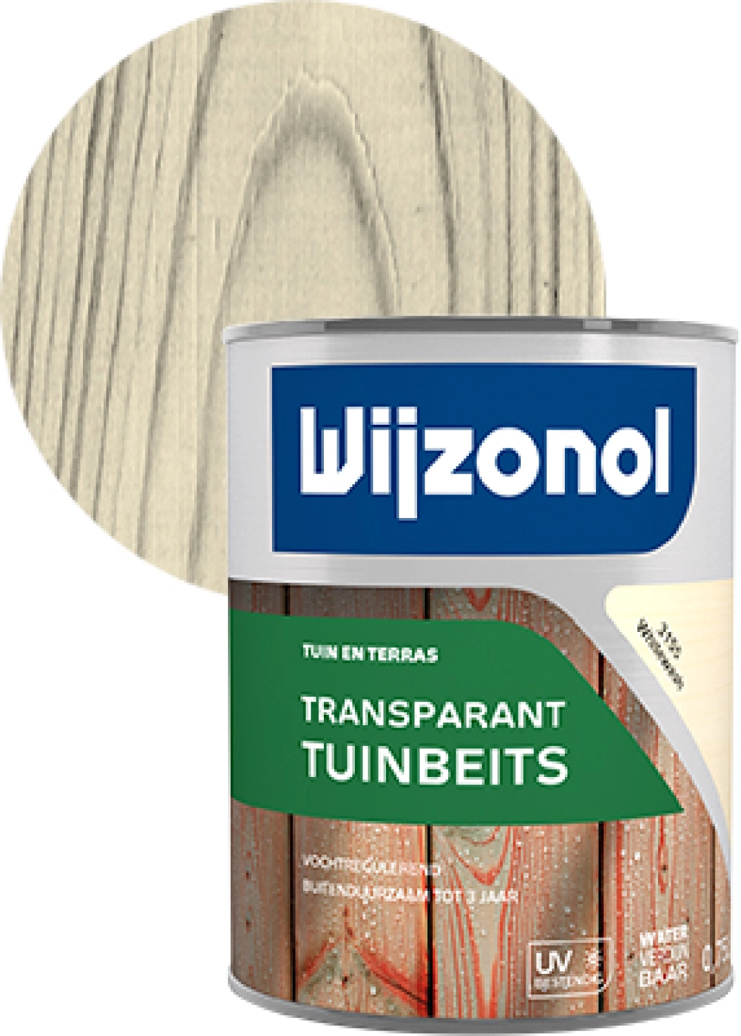 Wijzonol Transparant Tuinbeits - 3155 Whitewash - 2,5L-image