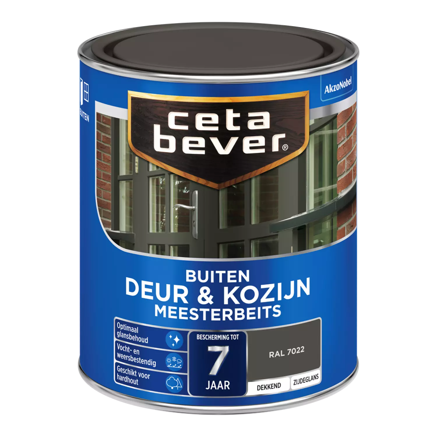 Cetabever Meesterbeits Deur En Kozijn Dekkend - Ombergrijs - 750ml-image