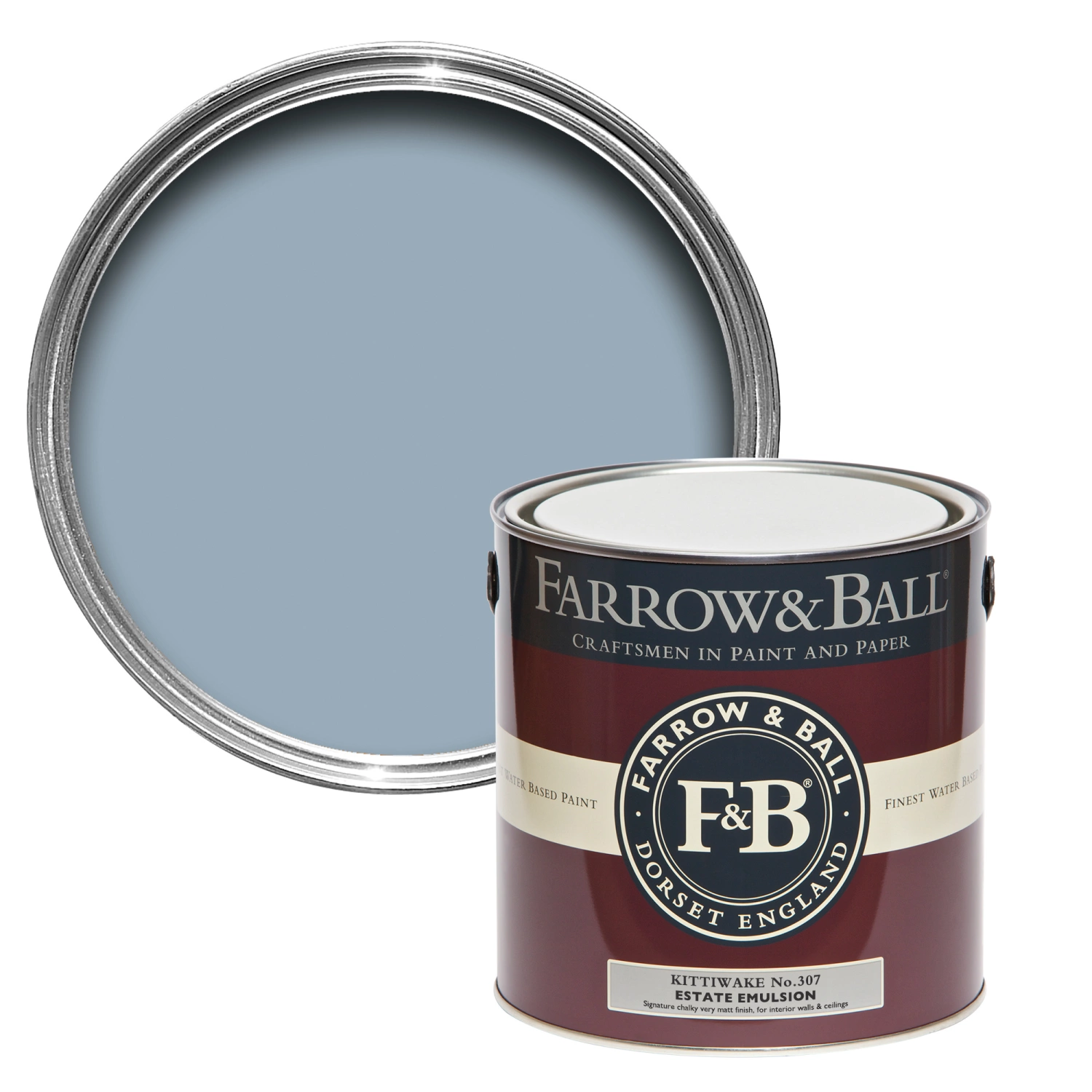 Farrow & Ball Dead flat Kittiwake No. 307 - 2,5L-image