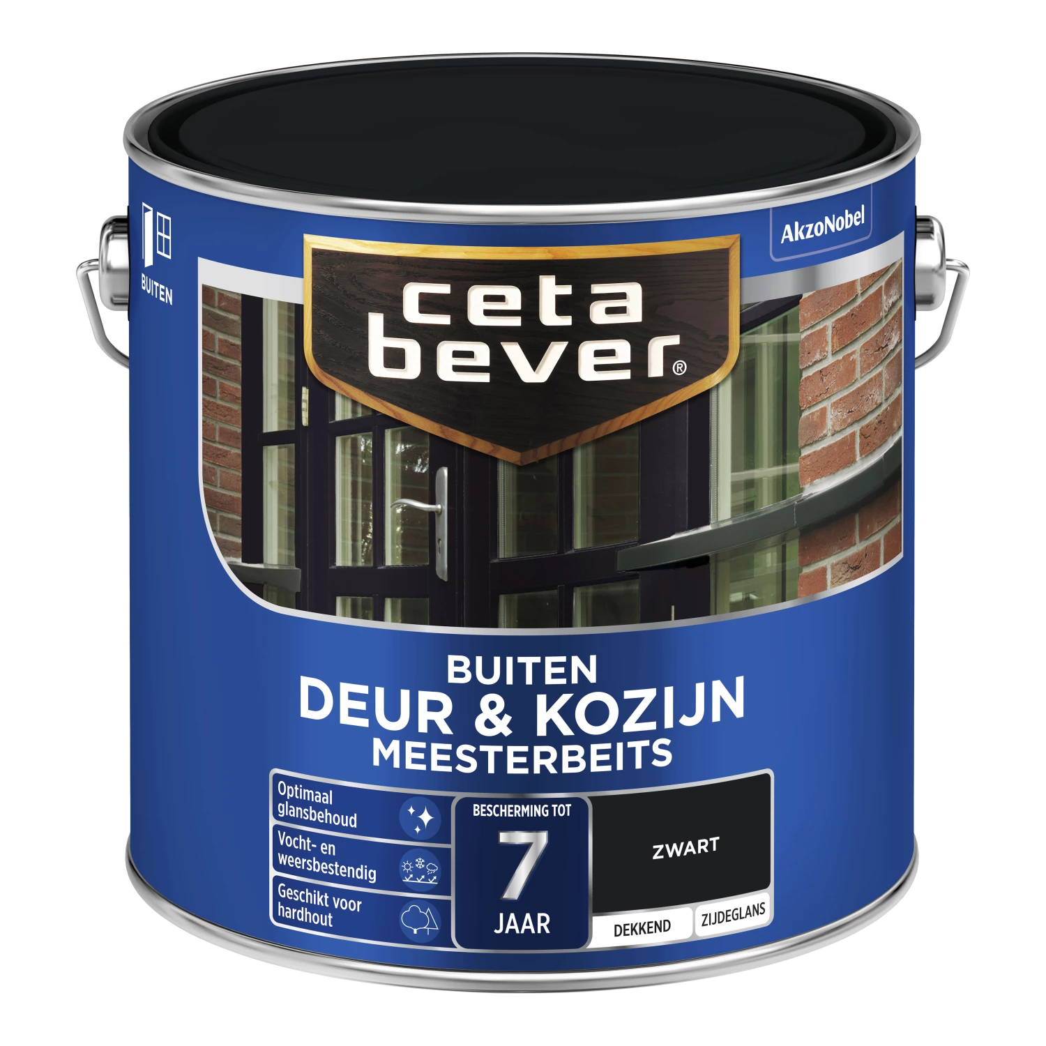 Cetabever Dekkende Meesterbeits Donkere Kleur - Zwart - 2,5L-image