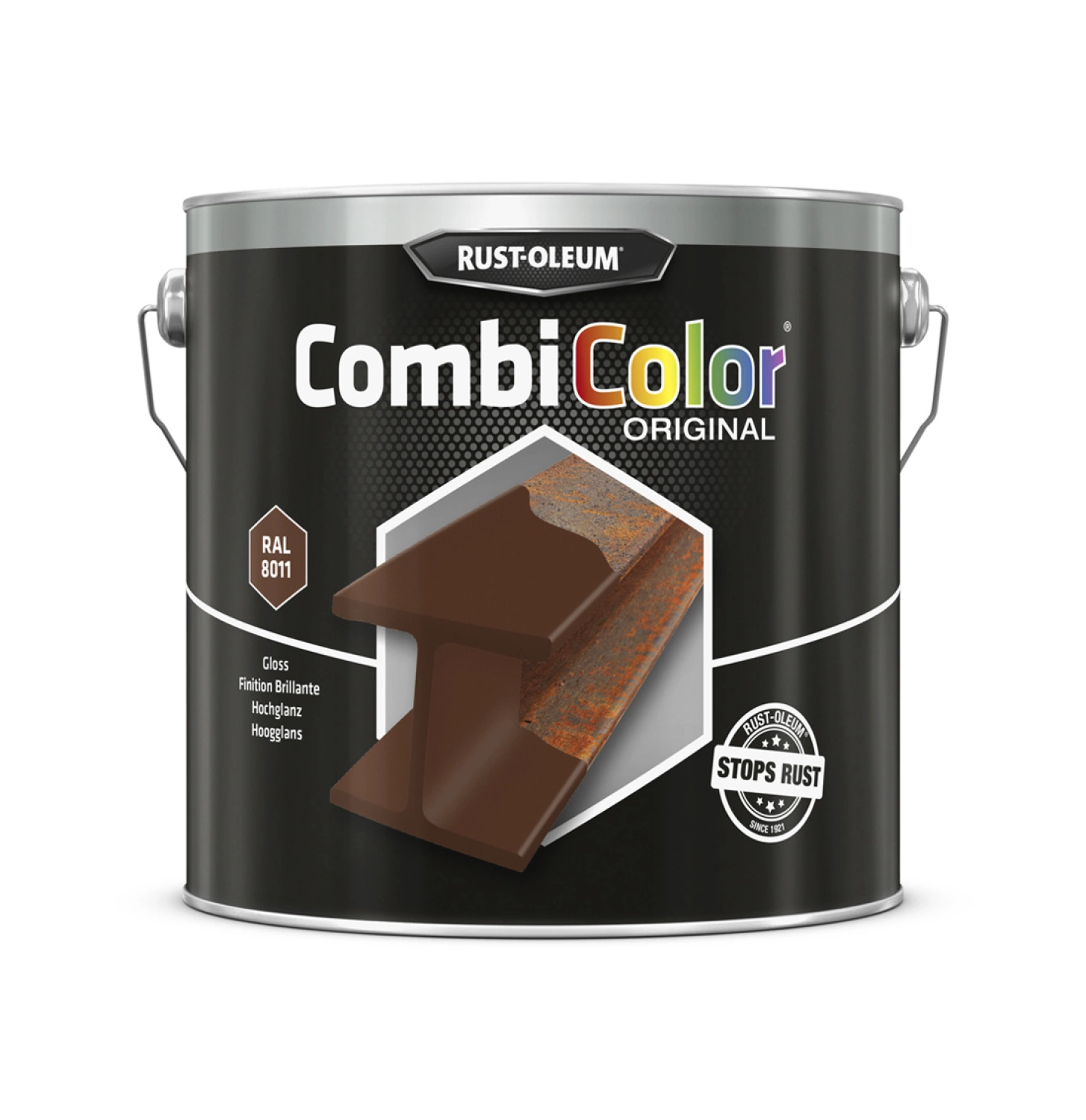 Rust-Oleum Combicolor Hoogglans - RAL 8011 notenbruin - 2,5L-image