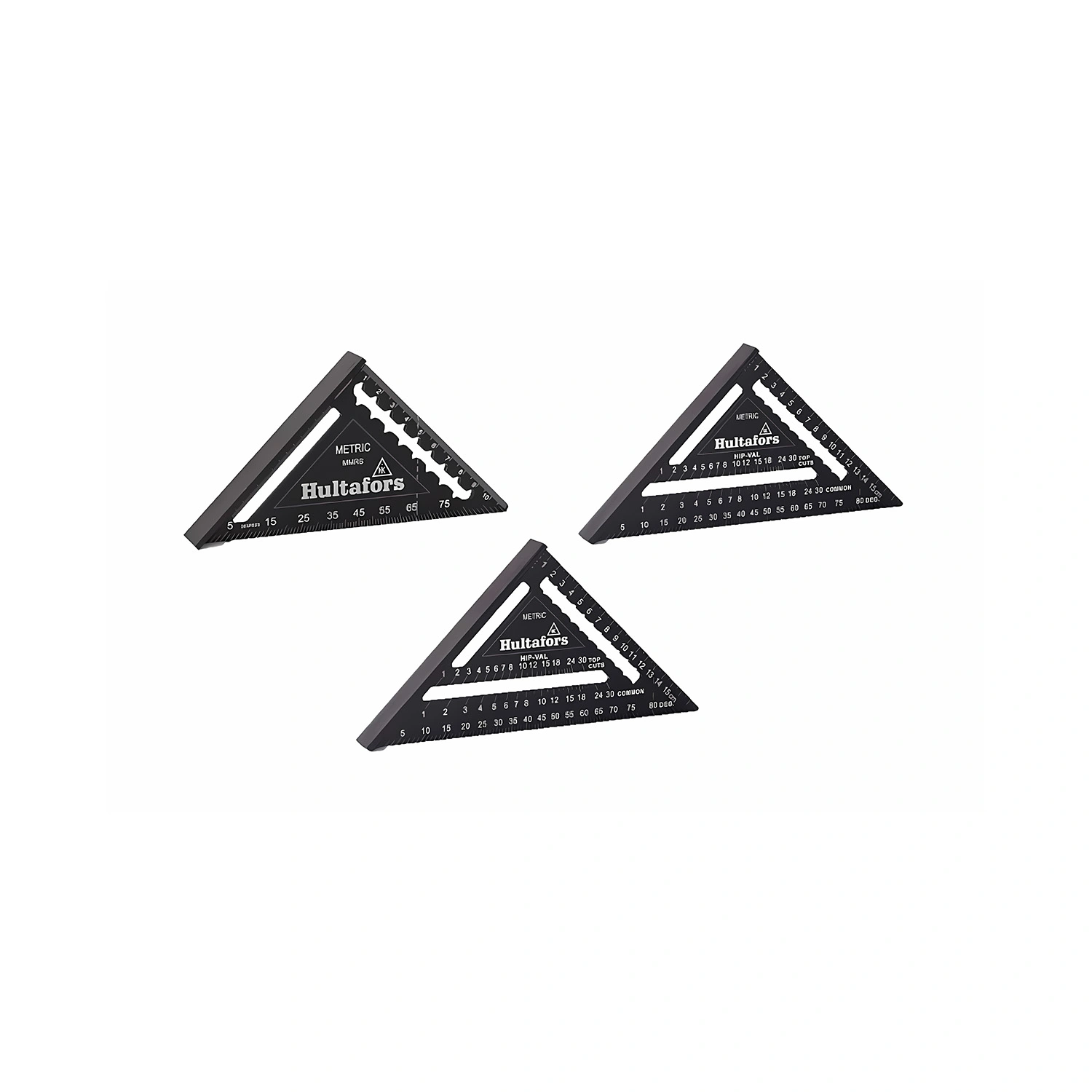 Hultafors Metric Rafter Square Meetdriehoek Set - 11 / 18 / 30 cm