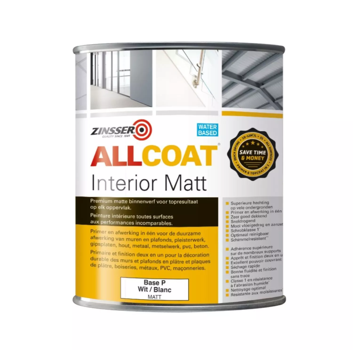 Zinsser® Allcoat Interior Matt - Op kleur gemengd - 1L-image