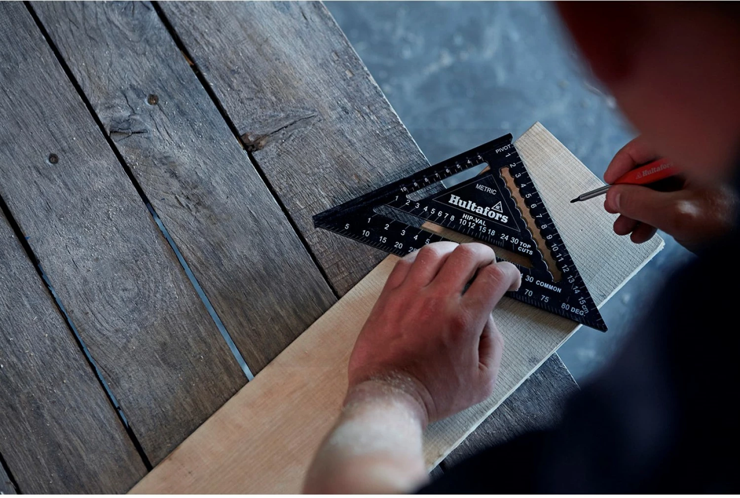 Hultafors Metric Rafter Square Meetdriehoek Set - 11 / 18 / 30 cm-image