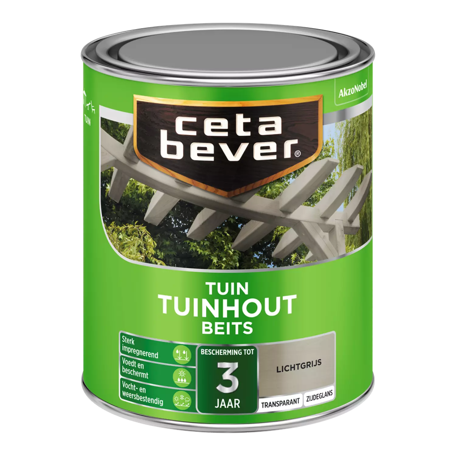 Cetabever Transparante Tuinhout Beits - Licht Grijs - 0,75L-image
