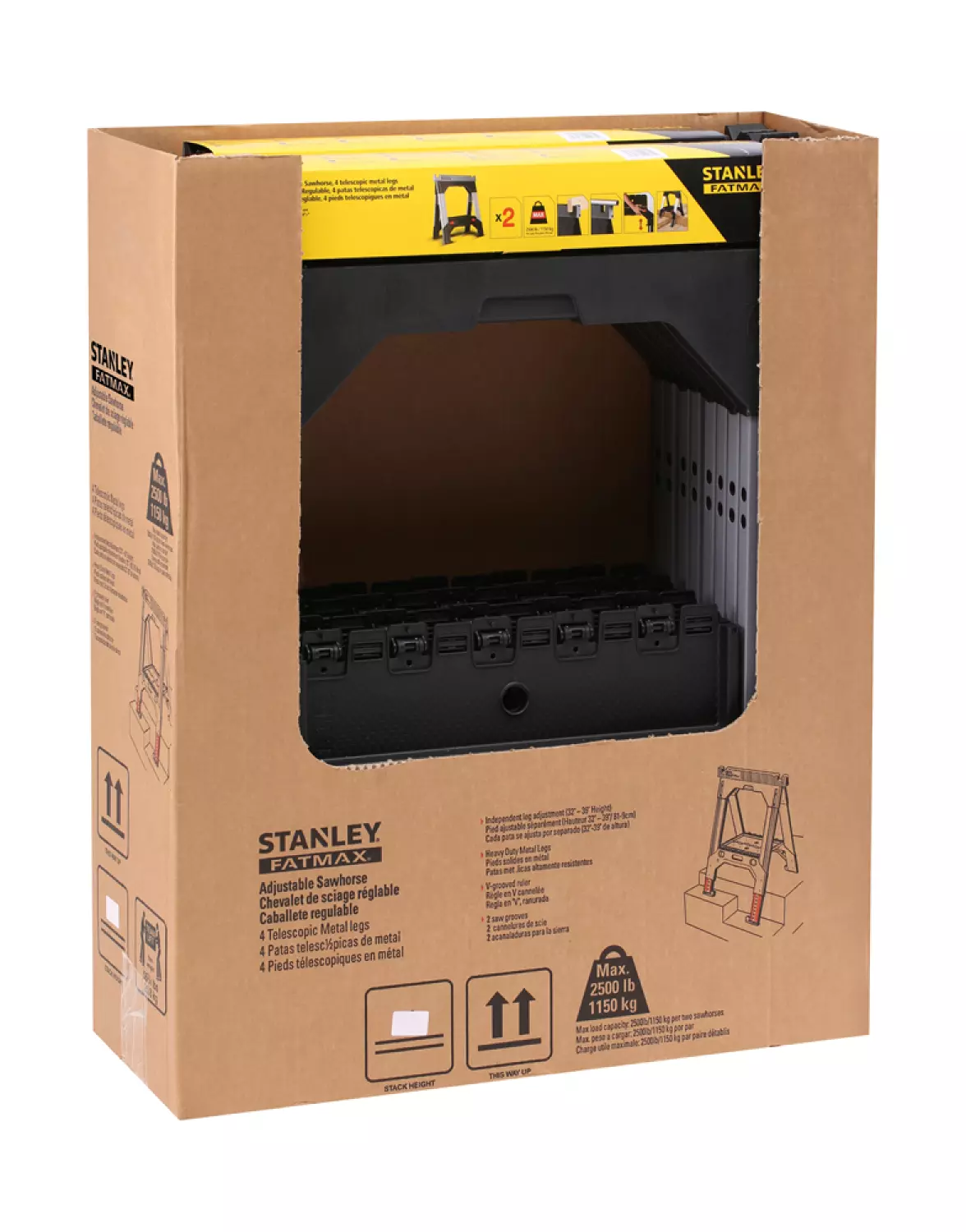 Stanley 1-92-980 FatMax Metalen schragen - draagcapaciteit 1.150 kg (set van 2 stuks)