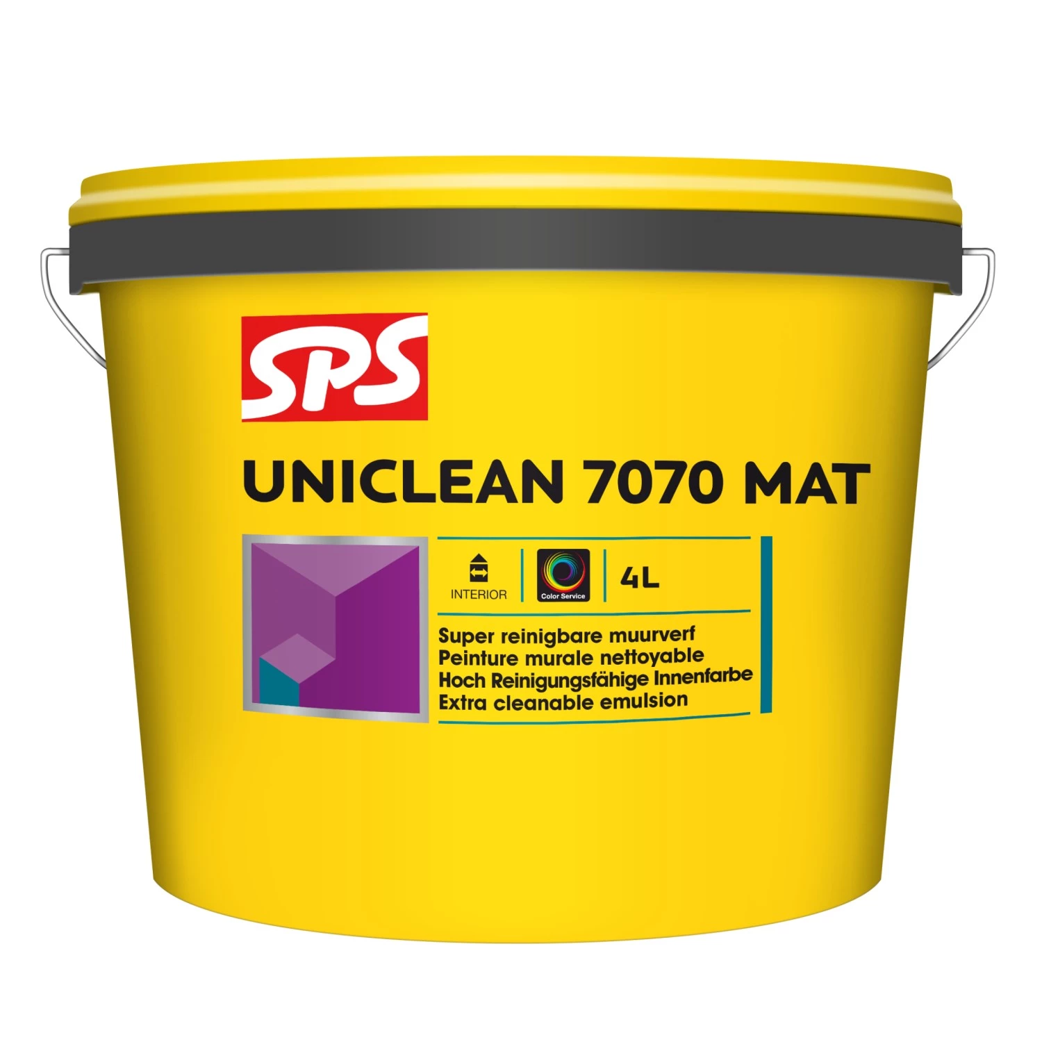 SPS Uniclean 7070 Mat Muurverf - op kleur gemengd - 4L-image