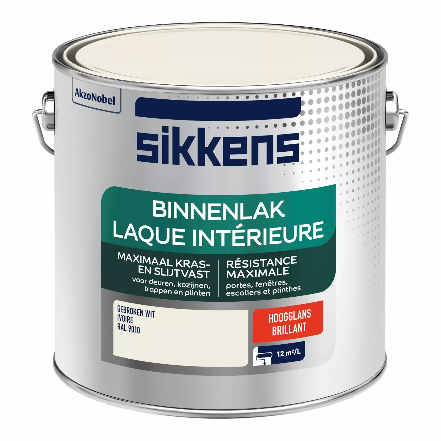 Sikkens Binnenlak Hoogglans - ral 9010 - 2,5L-image