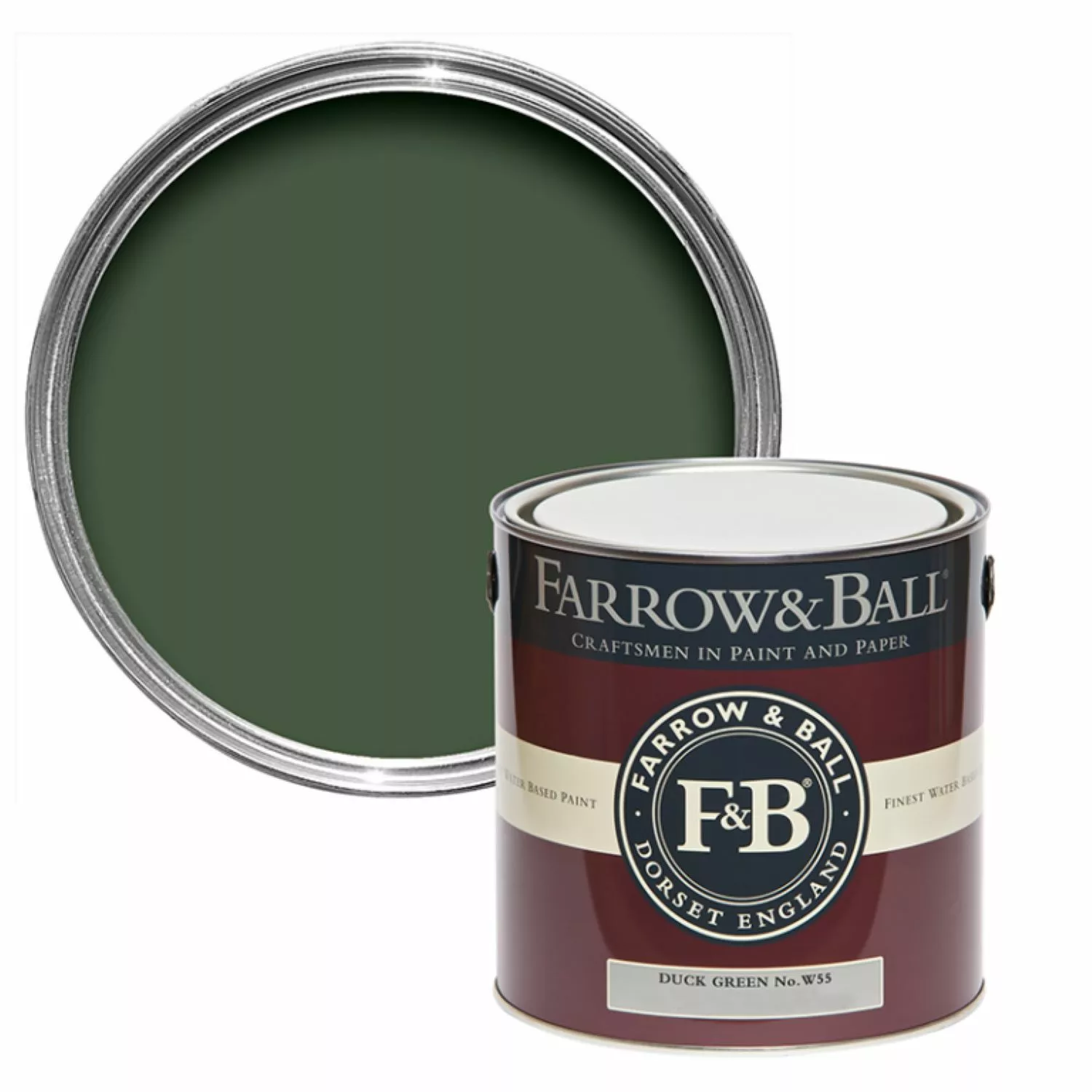 Farrow & Ball Full Gloss Duck Green No. W55 - 0,75L-image