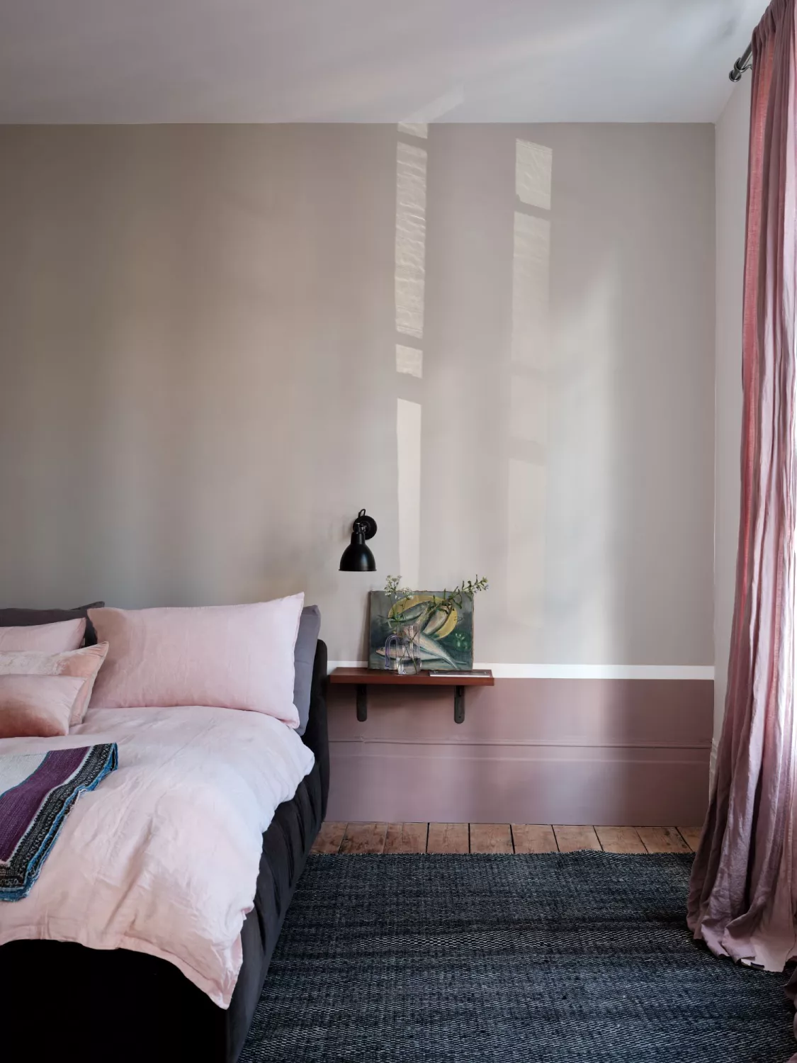 Farrow & Ball Flat Eggshell Sulking Room Pink No.295 - 5L-image