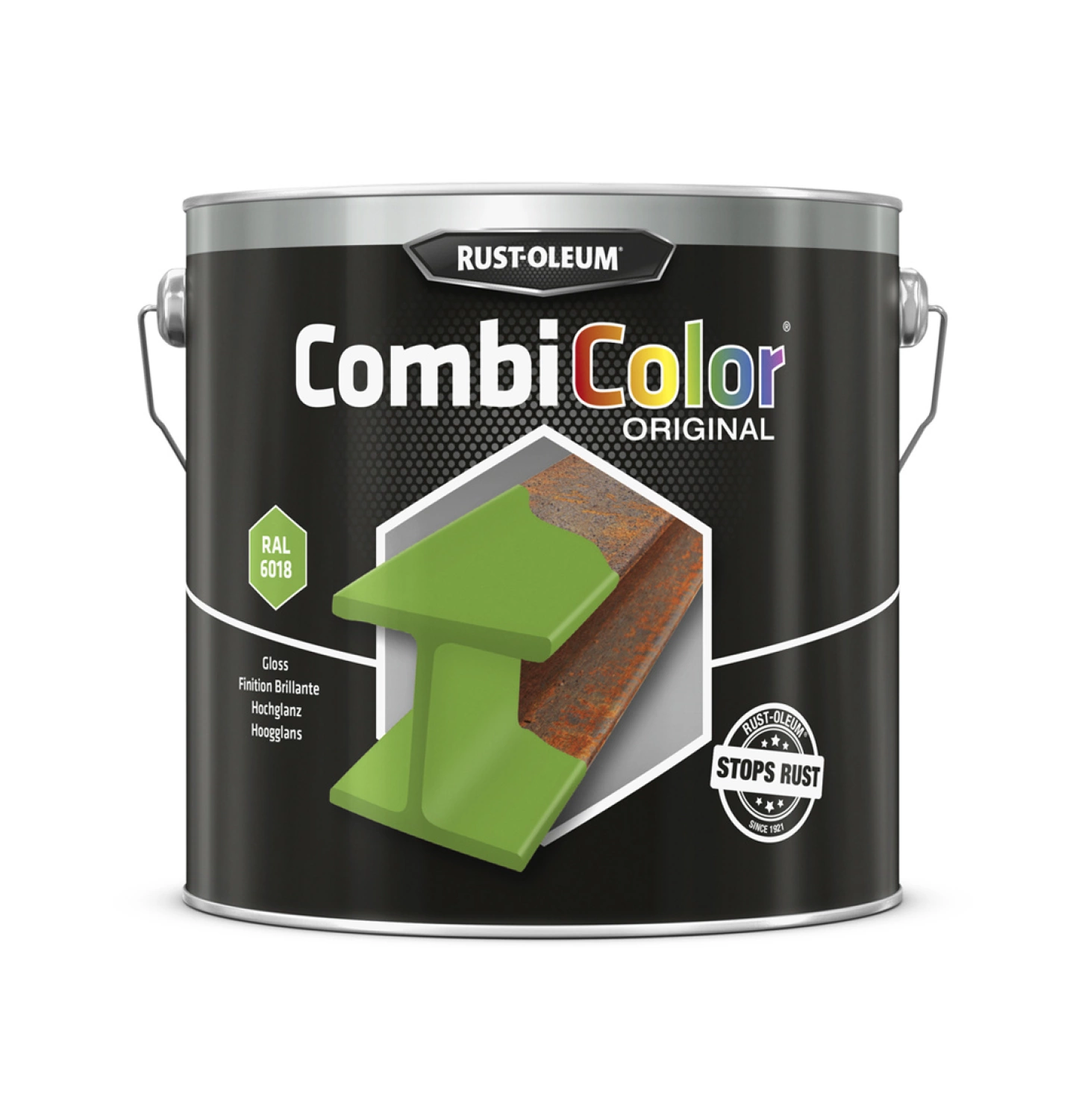 Rust-Oleum Combicolor Hoogglans - RAL 6018 geelgroen - 0,75L-image