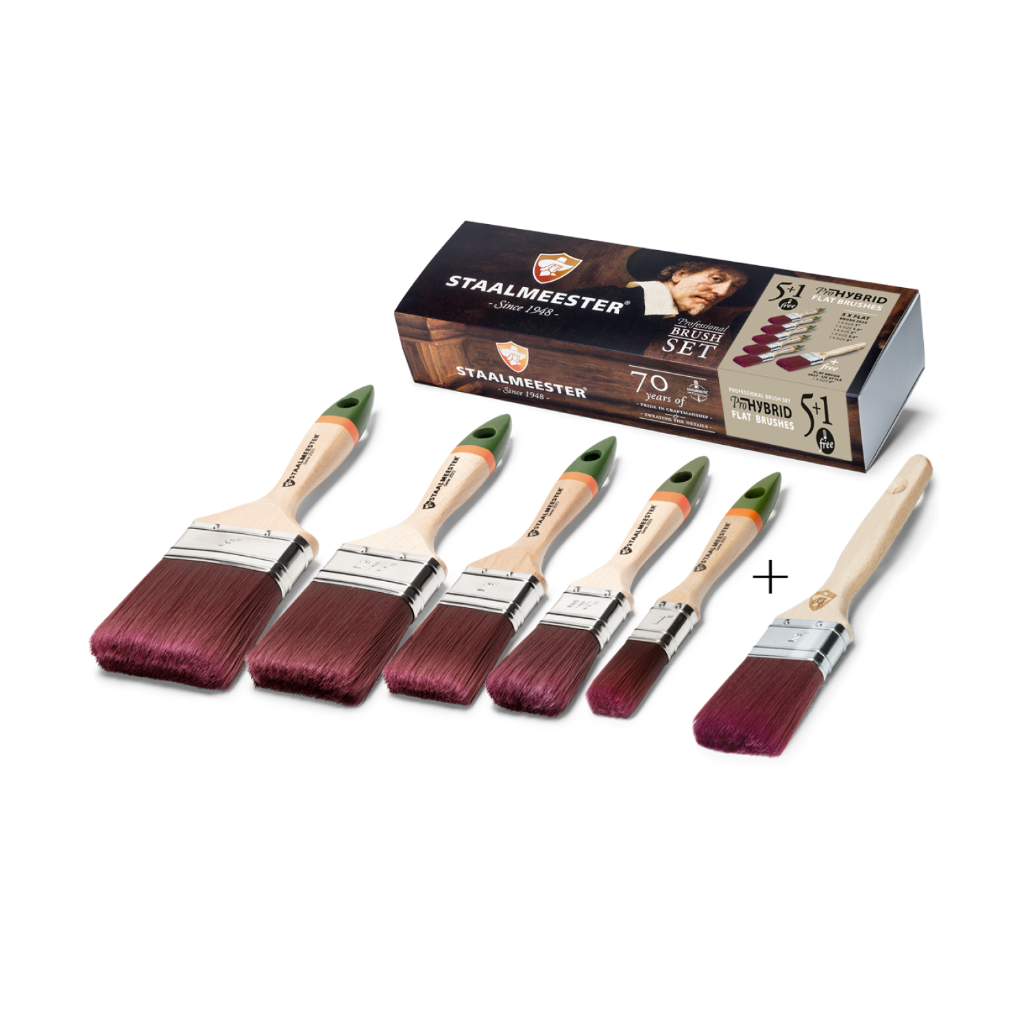 Staalmeester Boxset 6-delig Pro-Hybrid Plat-image