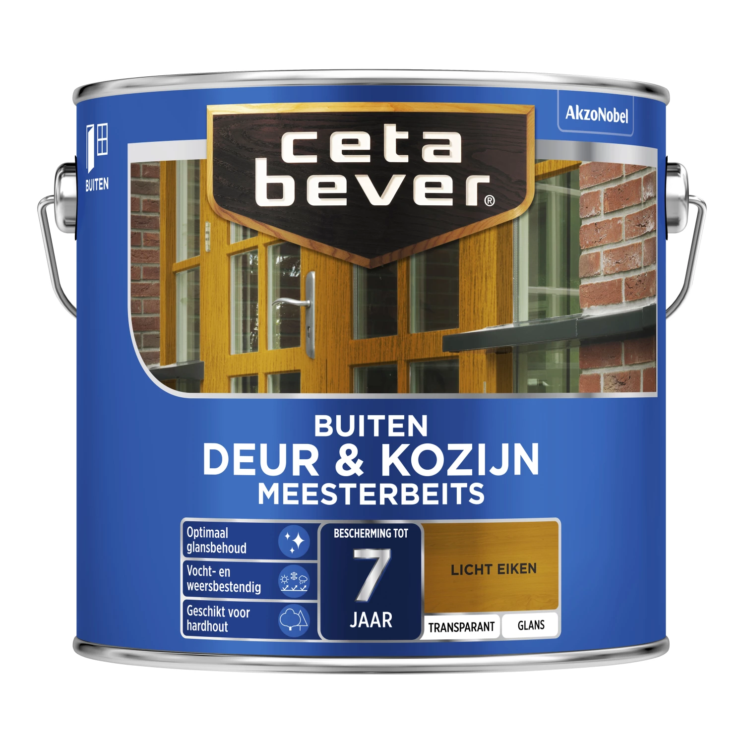 Cetabever Meesterbeits Deur & Kozijn Transparant Glans - Licht Eiken - 2,5L-image