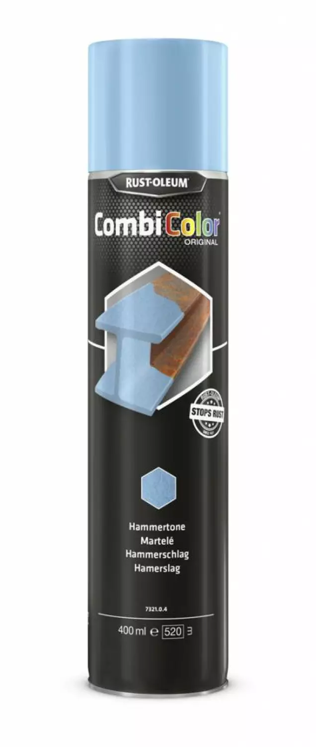 Rust-Oleum Combicolor Hamerslag Spuitbus - lichtblauw - 0,4L-image