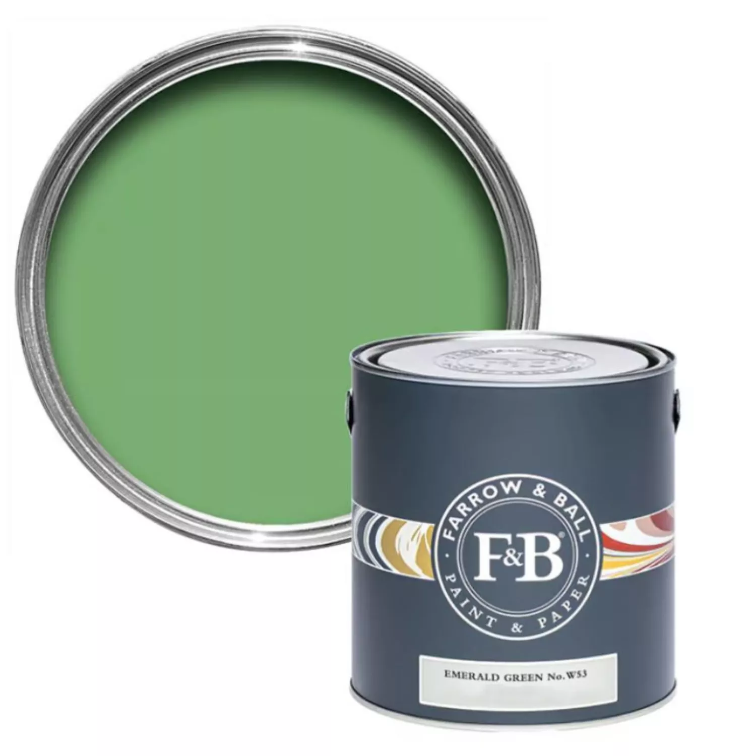 Farrow & Ball Exterior Eggshell Emerald Green No. W53 - 750ml-image