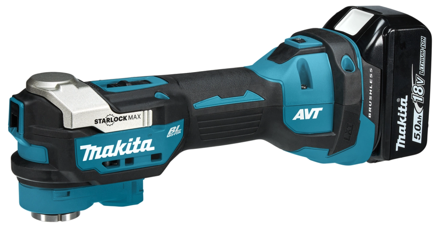 Makita DTM52RTJX2 18V Li-Ion accu multitool (2x 5,0Ah) incl. accessoireset in Mbox - koolborstelloos-image