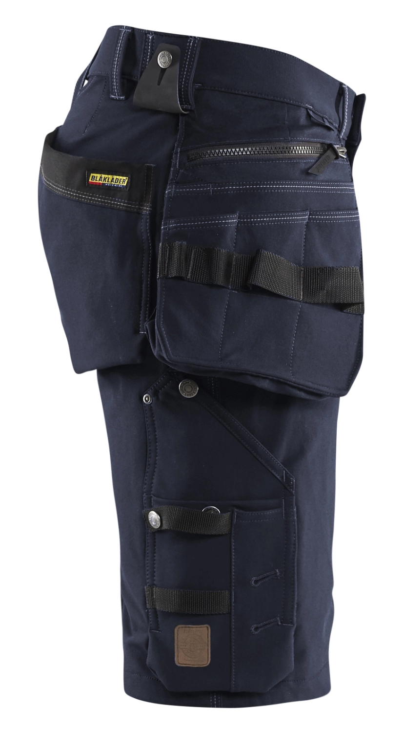 Blåkläder X1900 Werkbroek kort 4-weg Stretch 1998 - zwart - maat 50 (M)-image