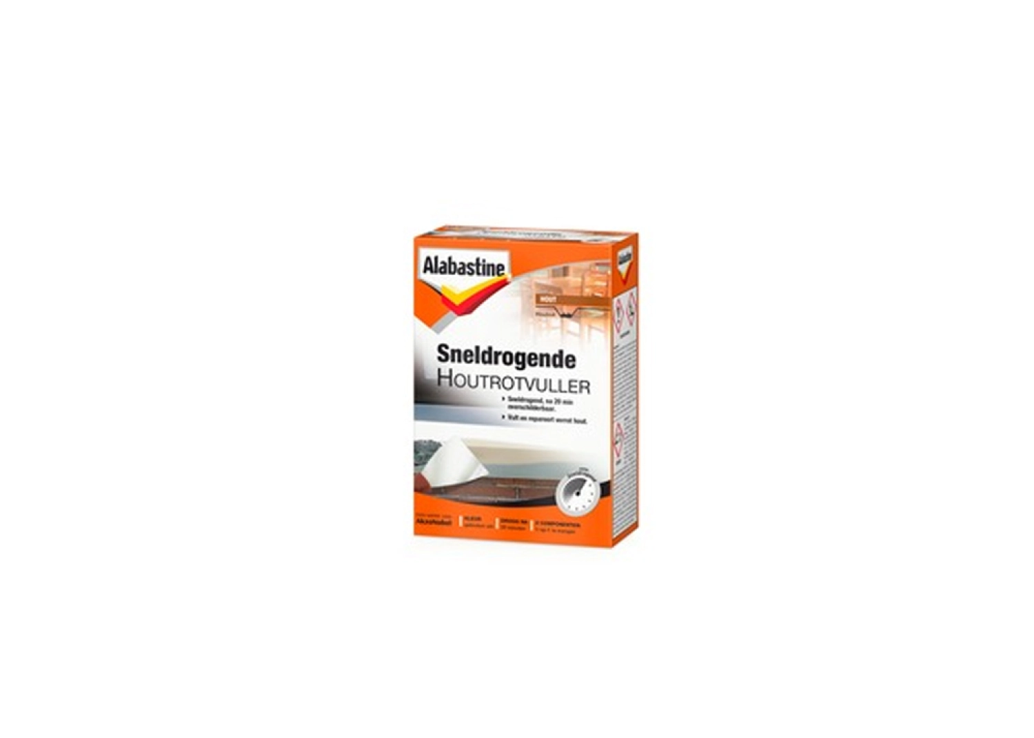 Alabastine Sneldrogende Houtrotvuller - Poeder - Wit - 465g-image